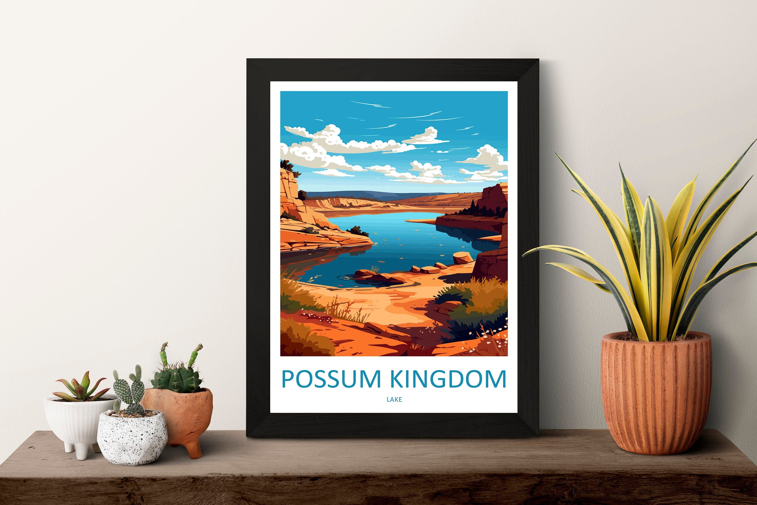 Possum Kingdom Lake Travel Print