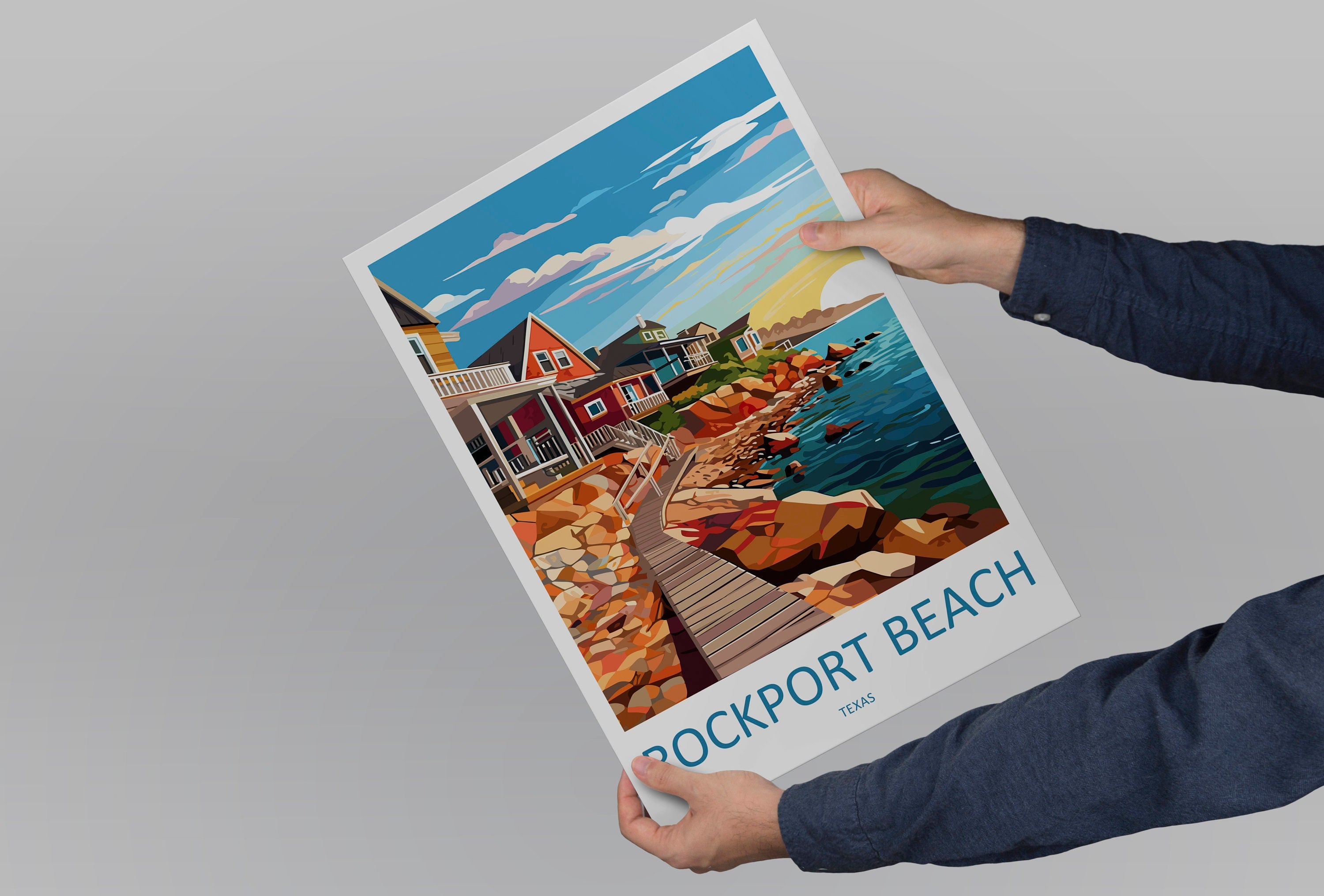 Rockport Beach Travel Print