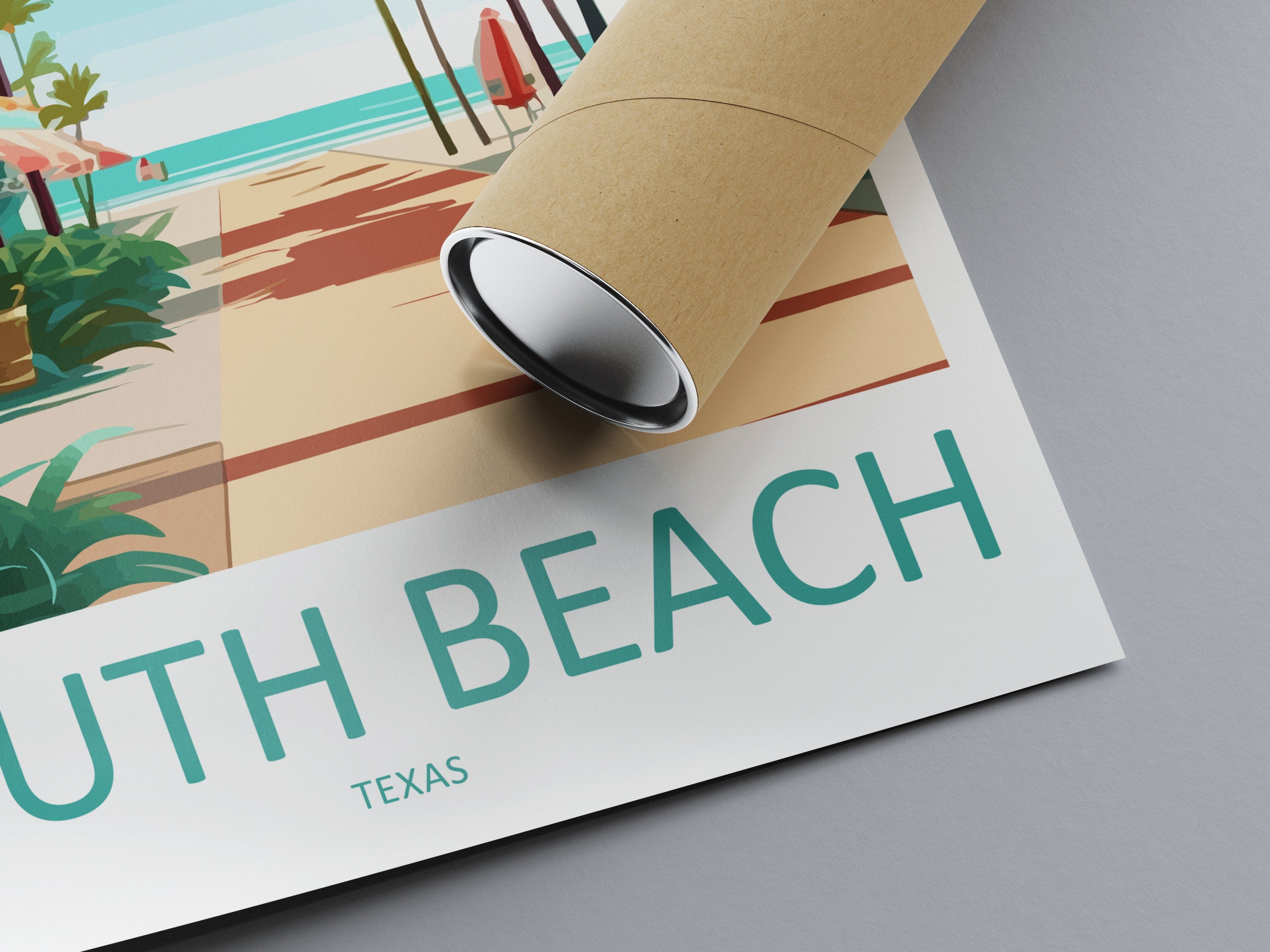 South Beach Travel Print