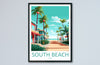 South Beach Travel Print