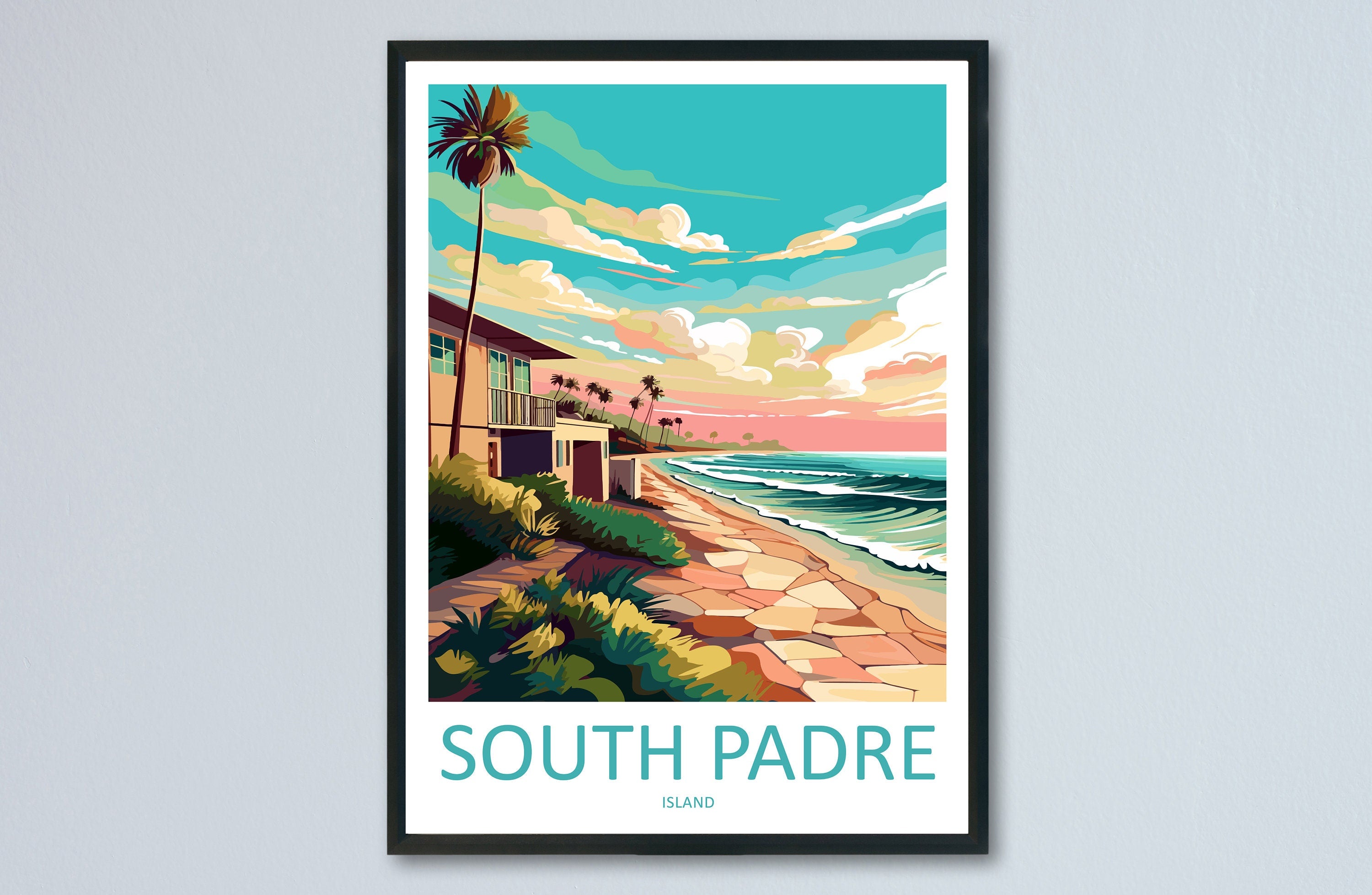 South Padre Beach Travel Print