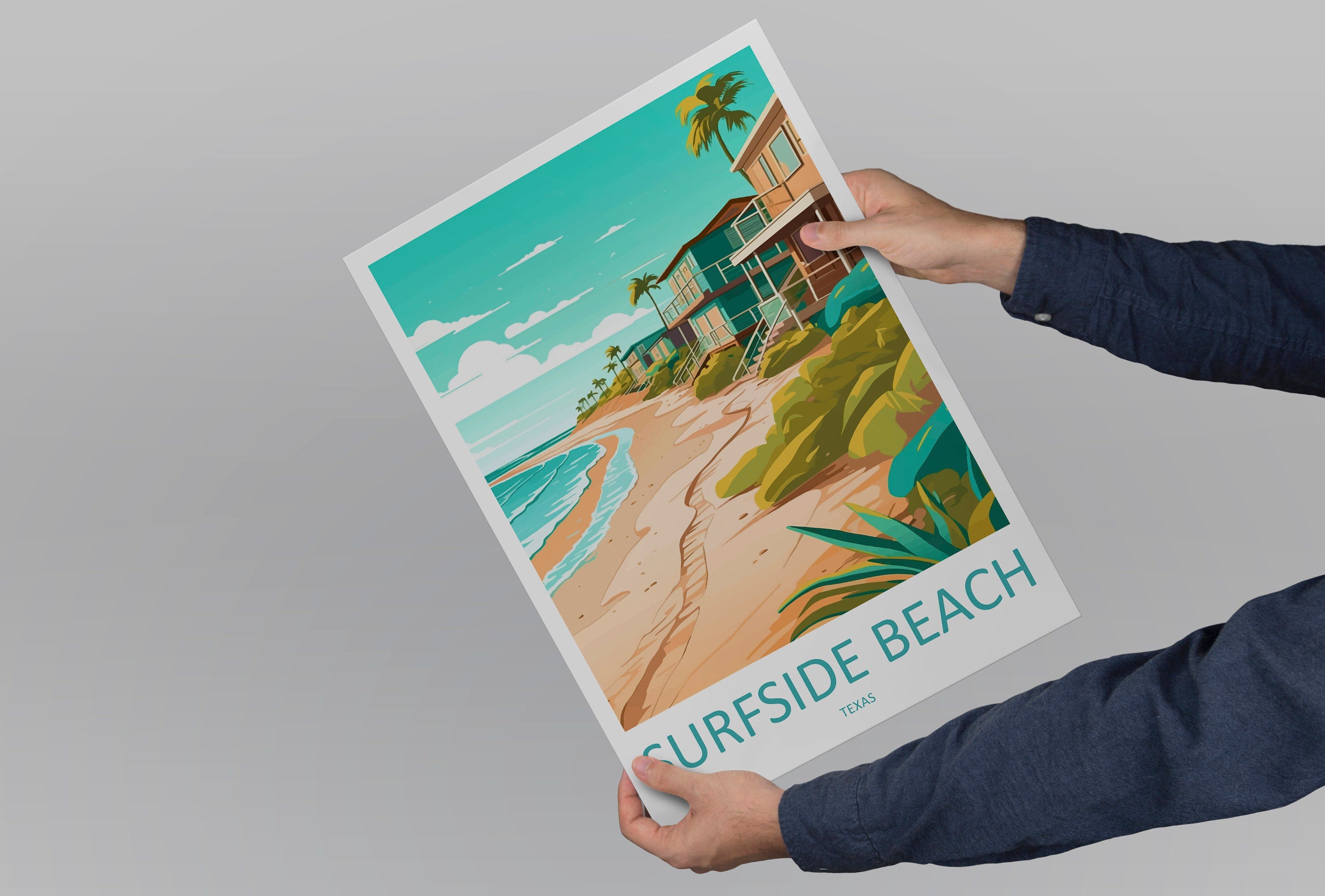 Surfside Beach Travel Print