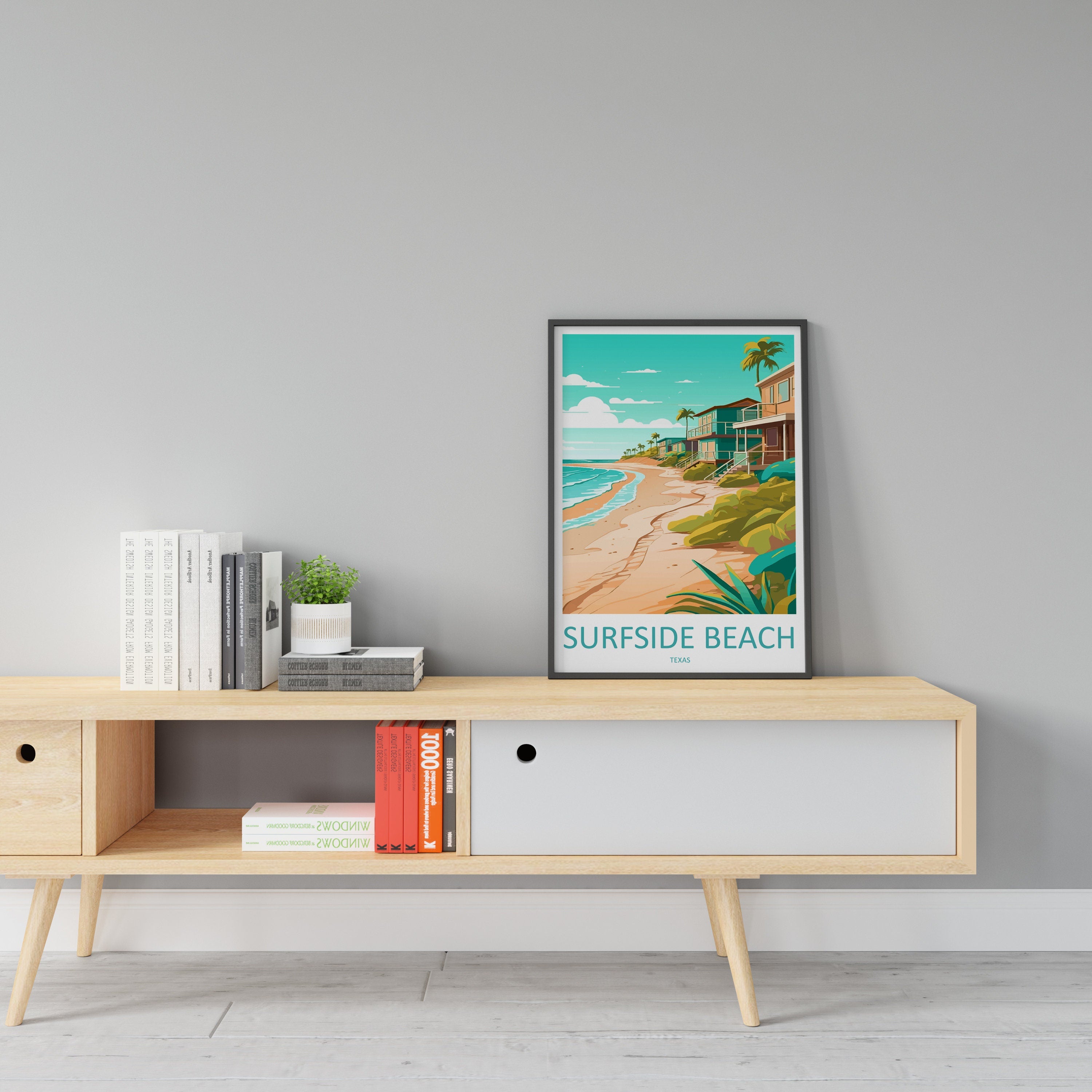 Surfside Beach Travel Print