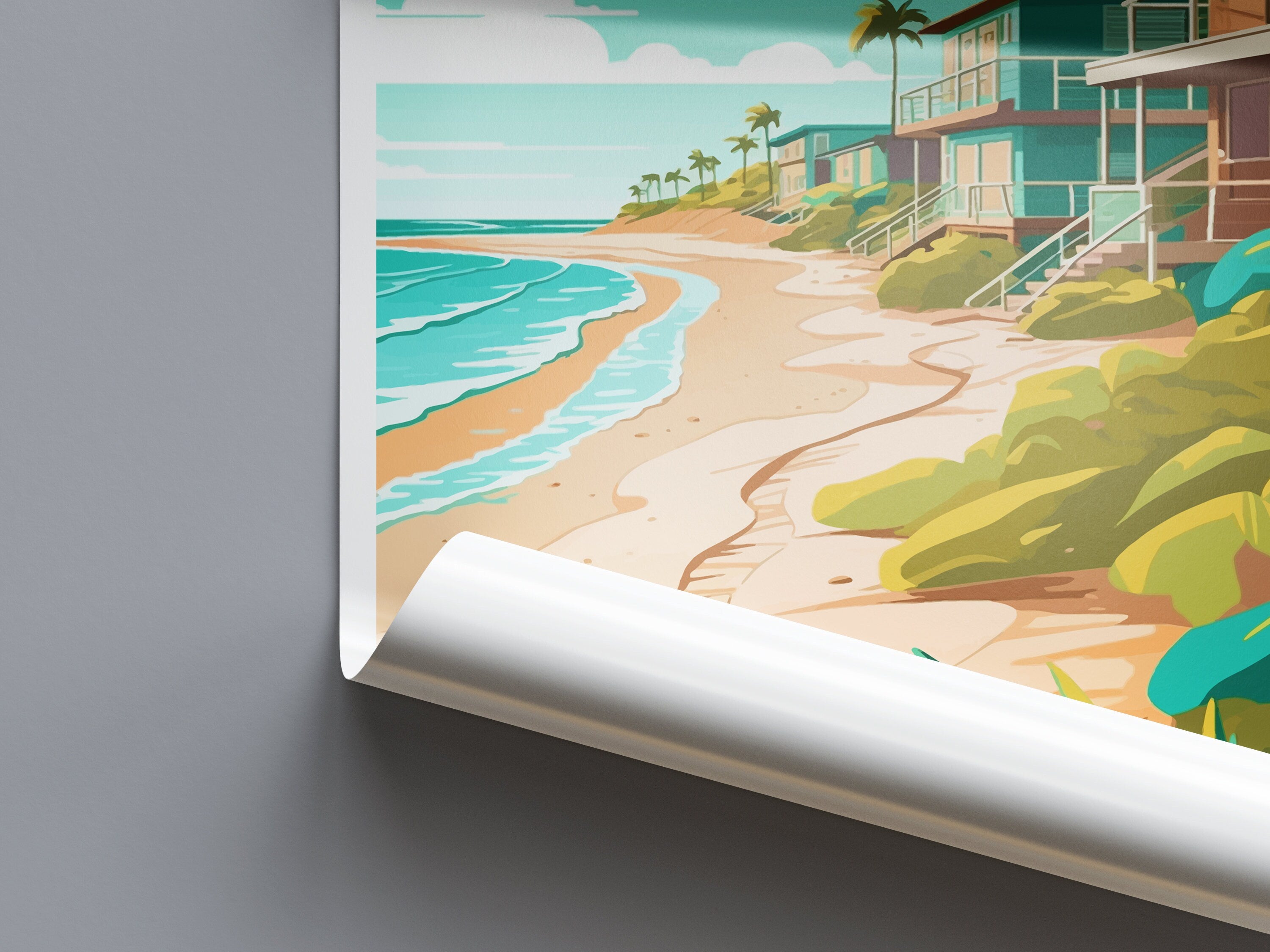 Surfside Beach Travel Print