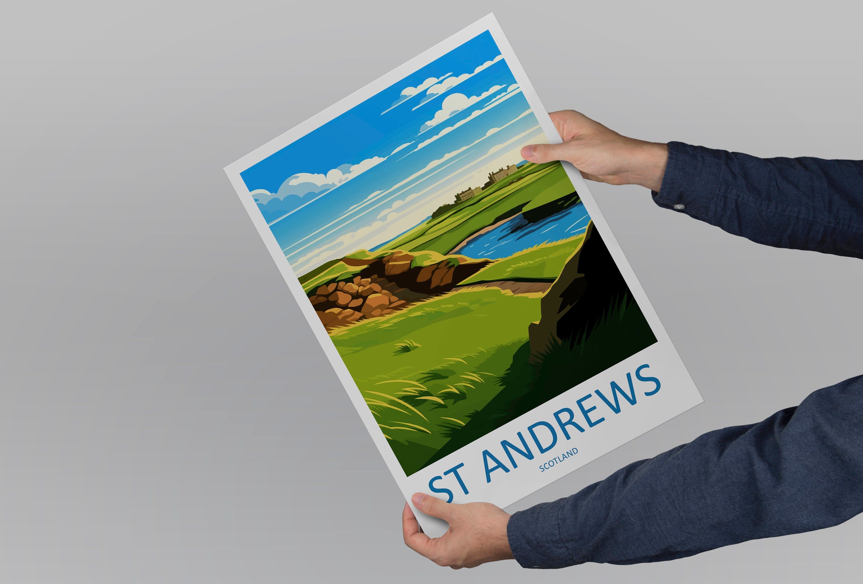 St Andrews Golf Course Travel Print