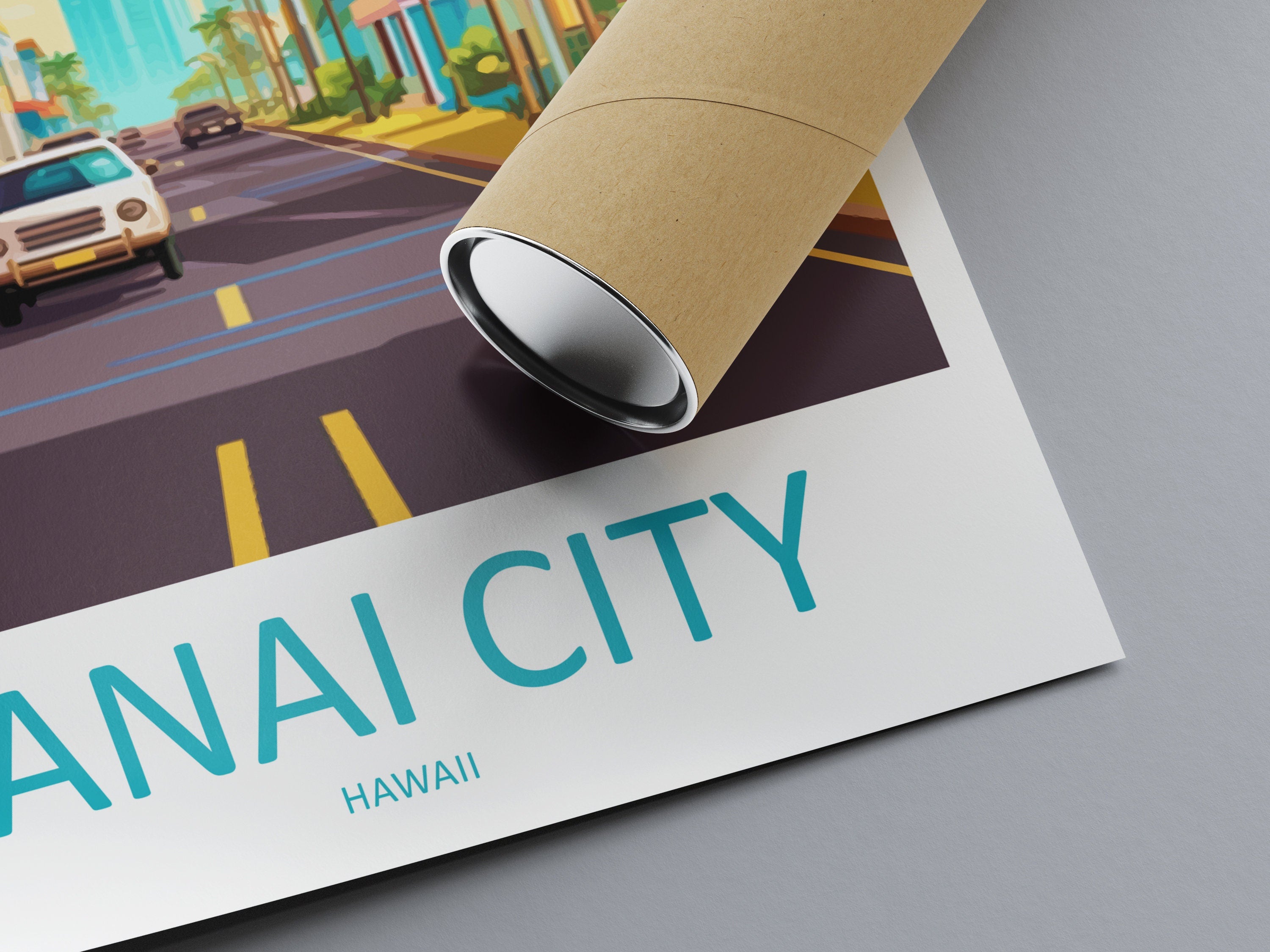 Lanai City Travel Print