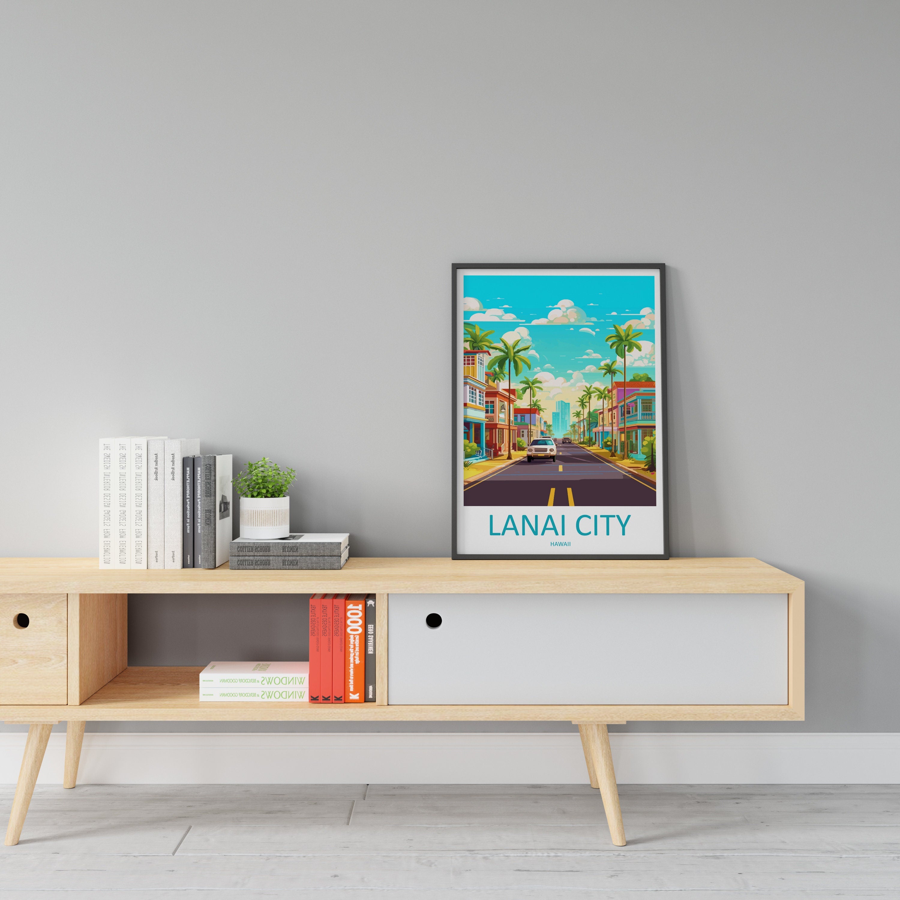 Lanai City Travel Print