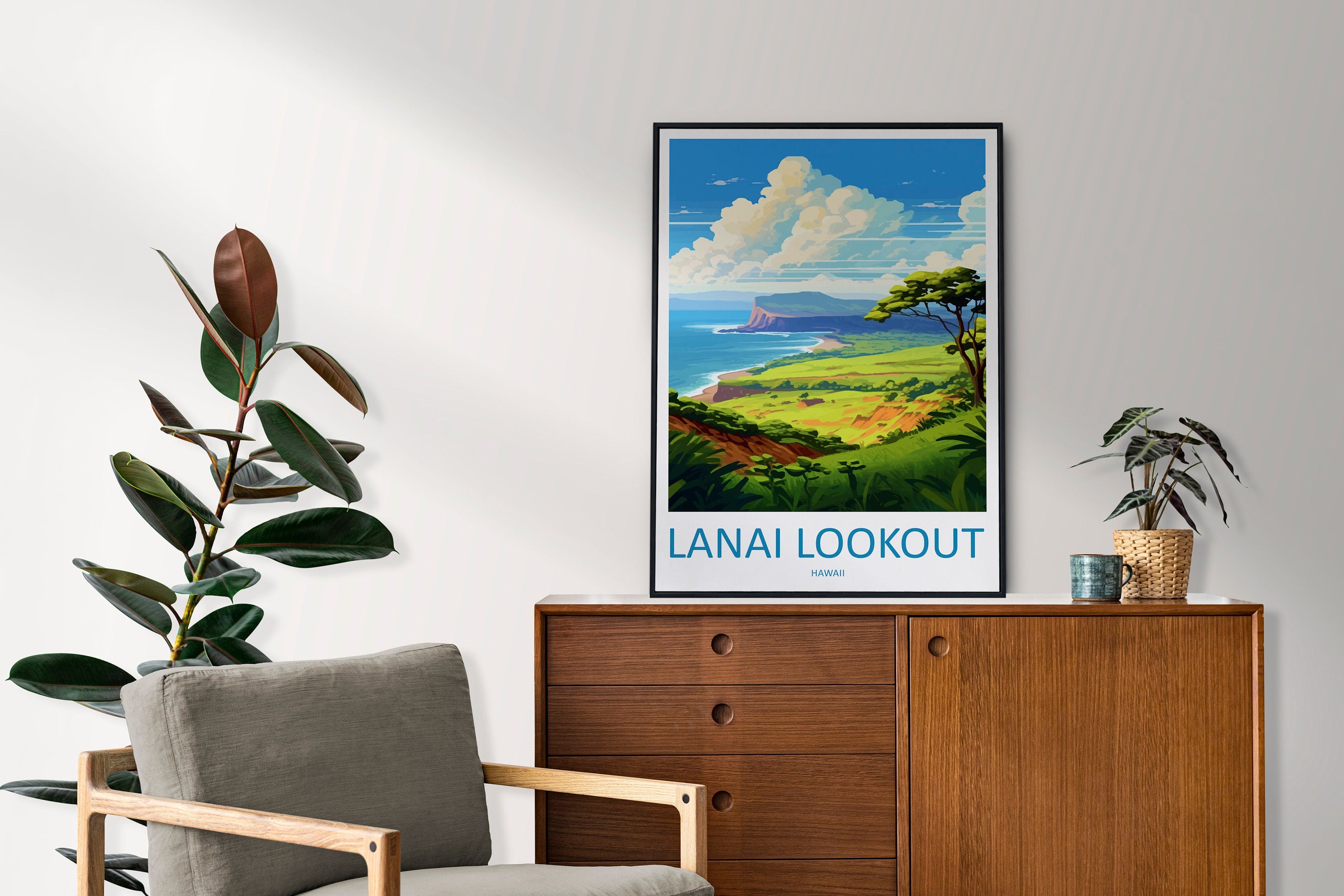 Lanai Lookout Travel Print