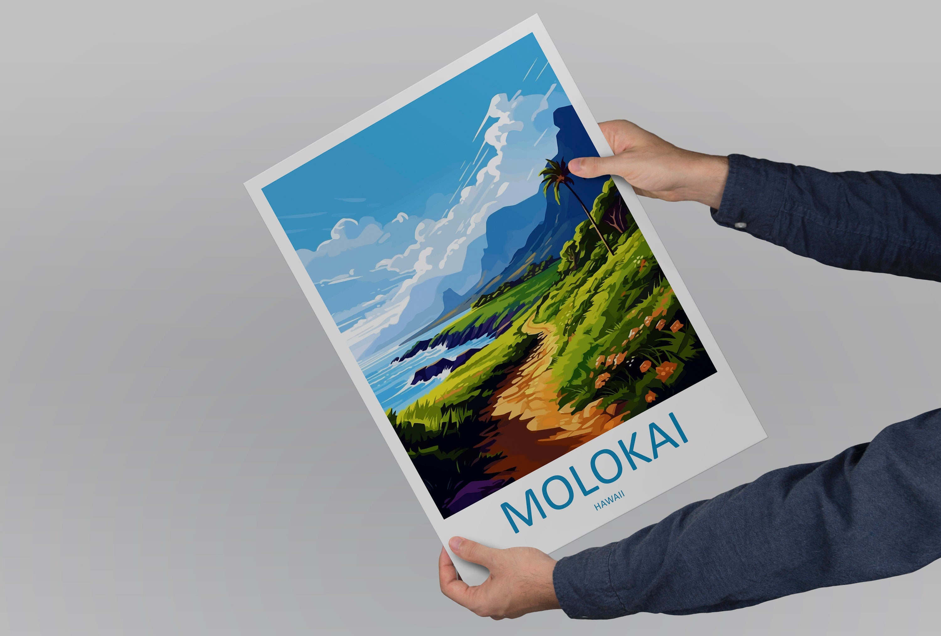 Molokai Travel Print