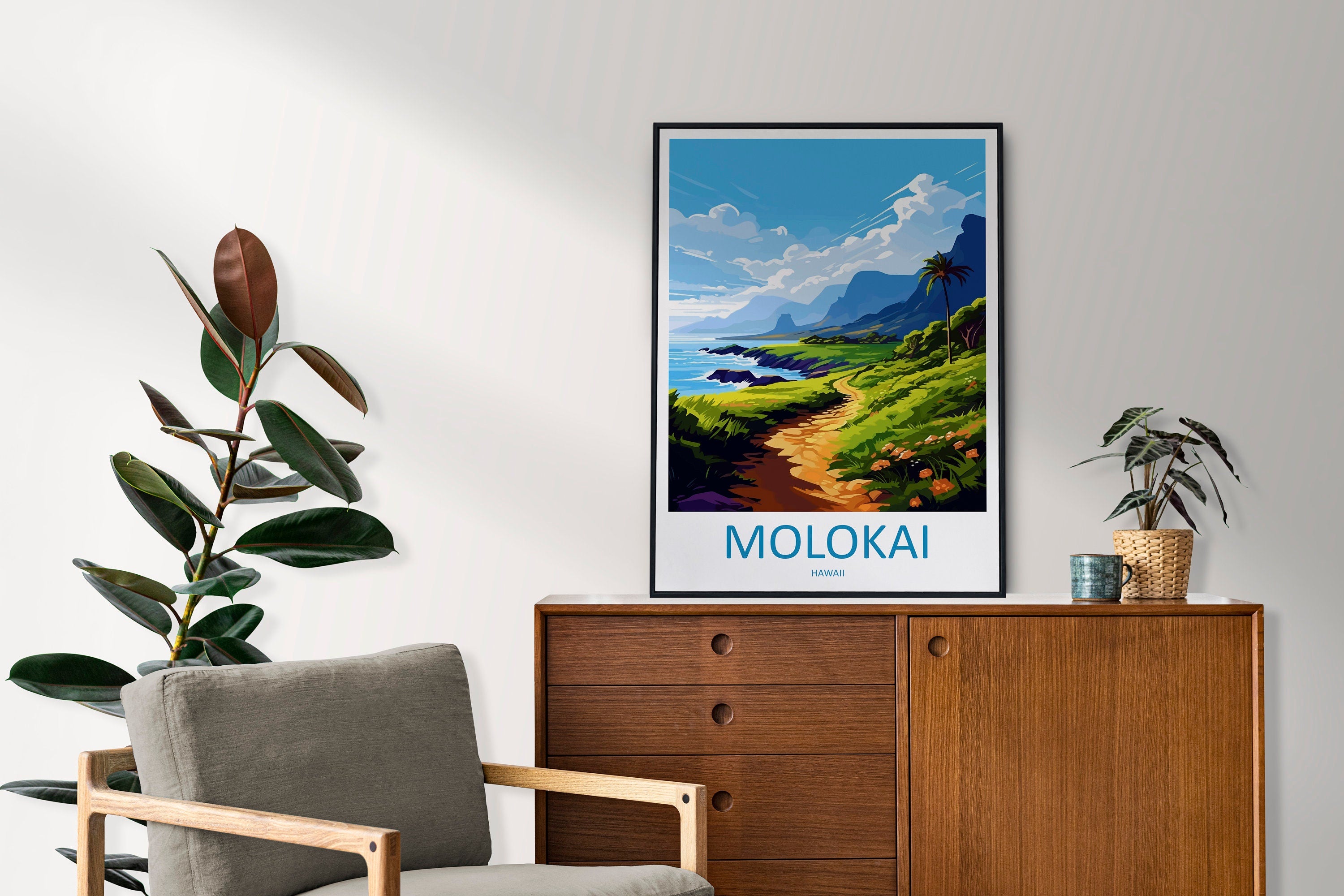 Molokai Travel Print