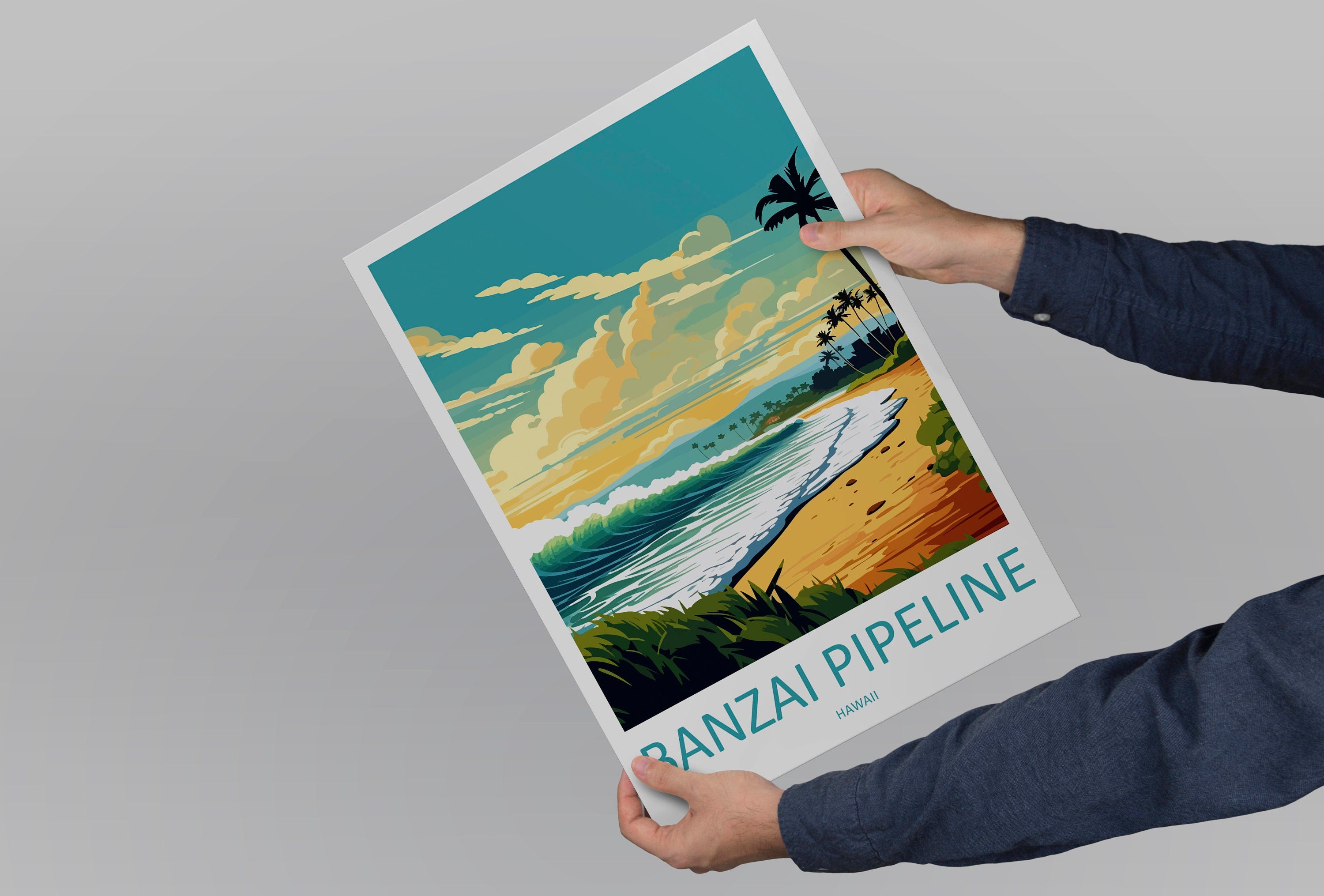 Banzai Pipeline Travel Print