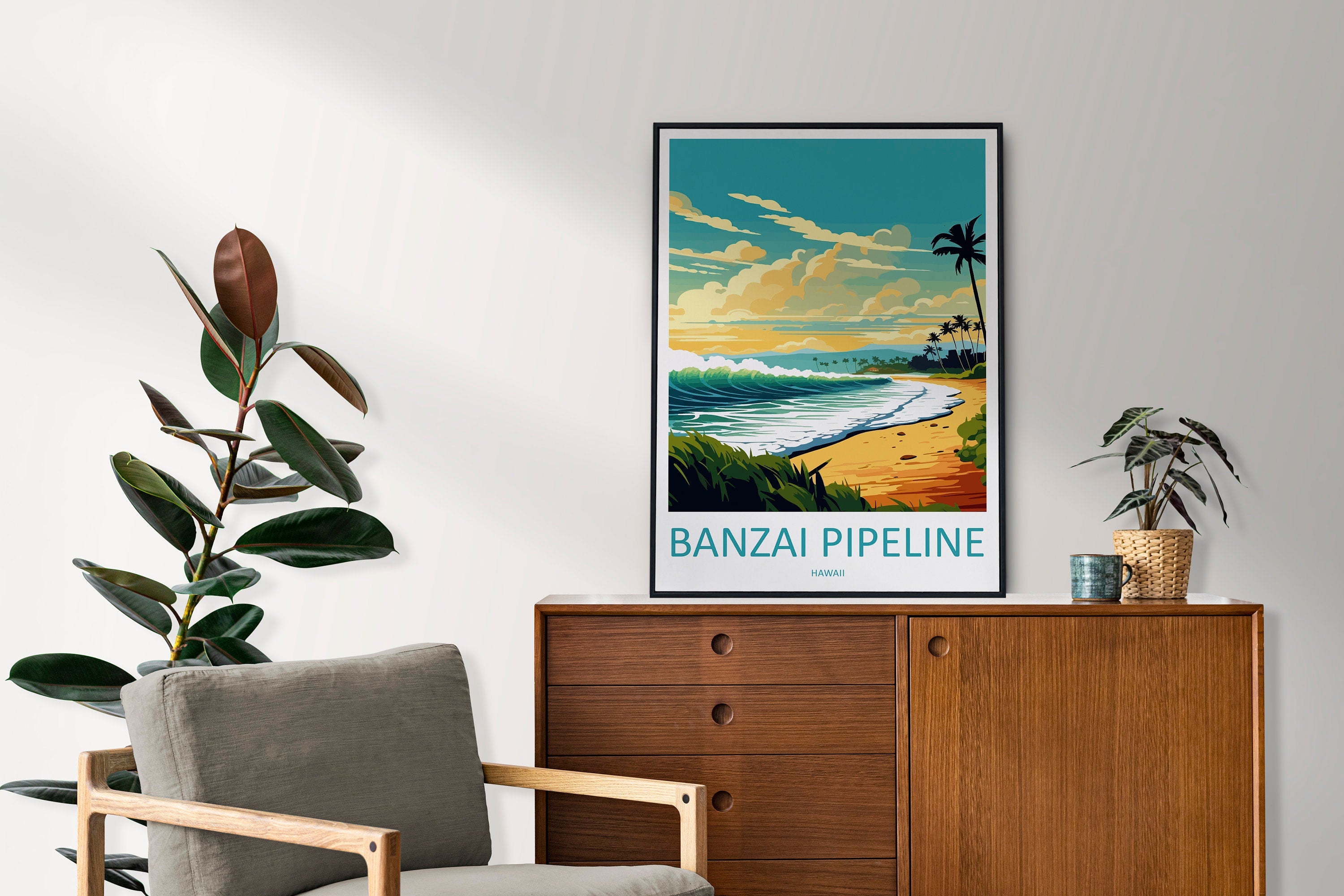 Banzai Pipeline Travel Print