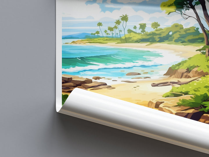 Hapuna Beach Travel Print Wall Art Hapuna Beach Wall Hanging Home Décor Hapuna Beach Gift Art Lovers Hawaii Art Lover Gift Print Artwork