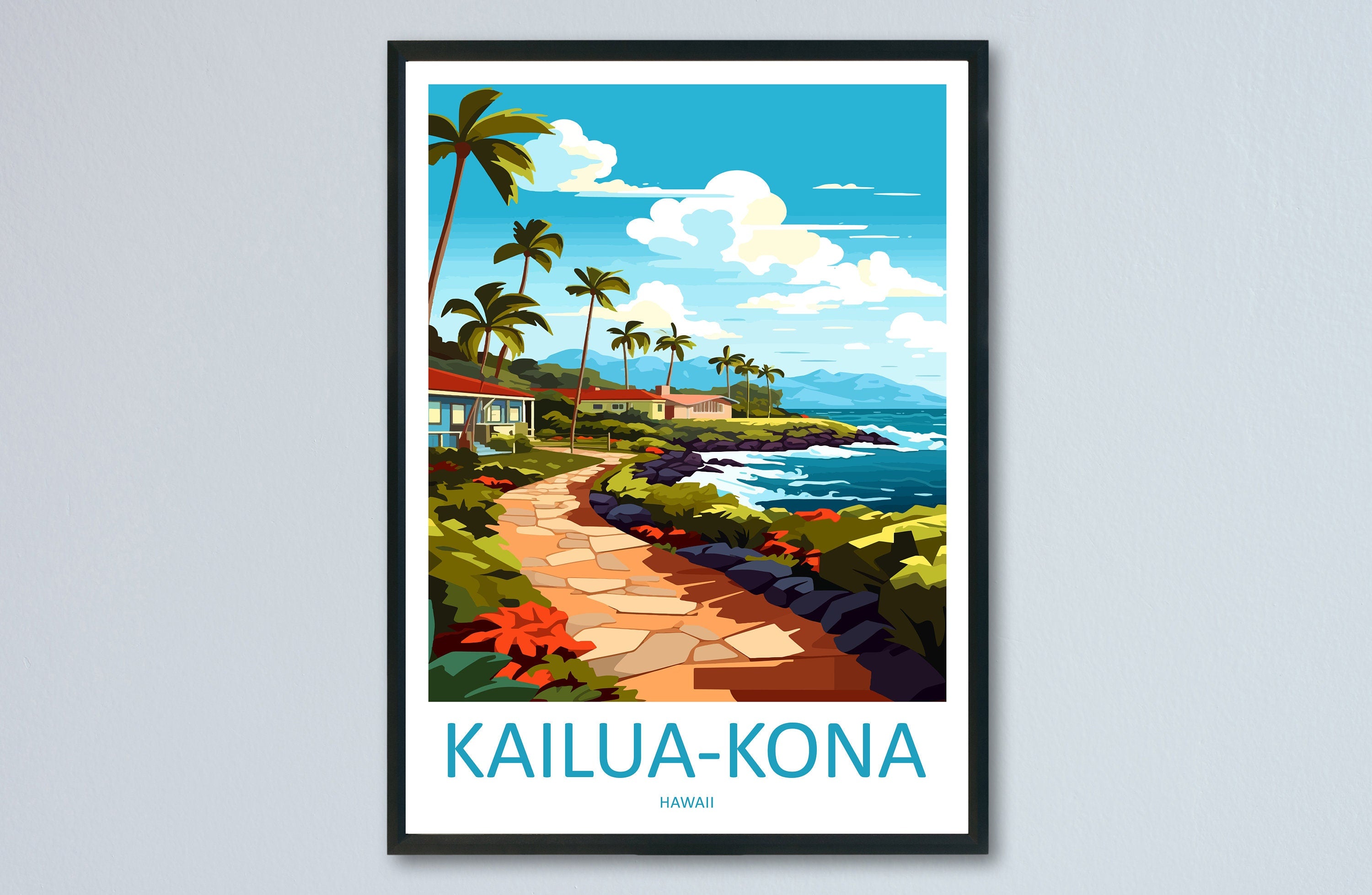 Kailua-Kona Travel Print