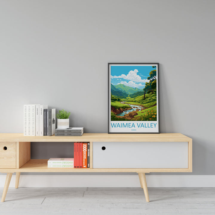 Waimea Valley Travel Print Wall Art Waimea Valley Wall Hanging Home Décor Waimea Valley Gift Art Lovers Hawaii Art Lover Gift Print Artwork