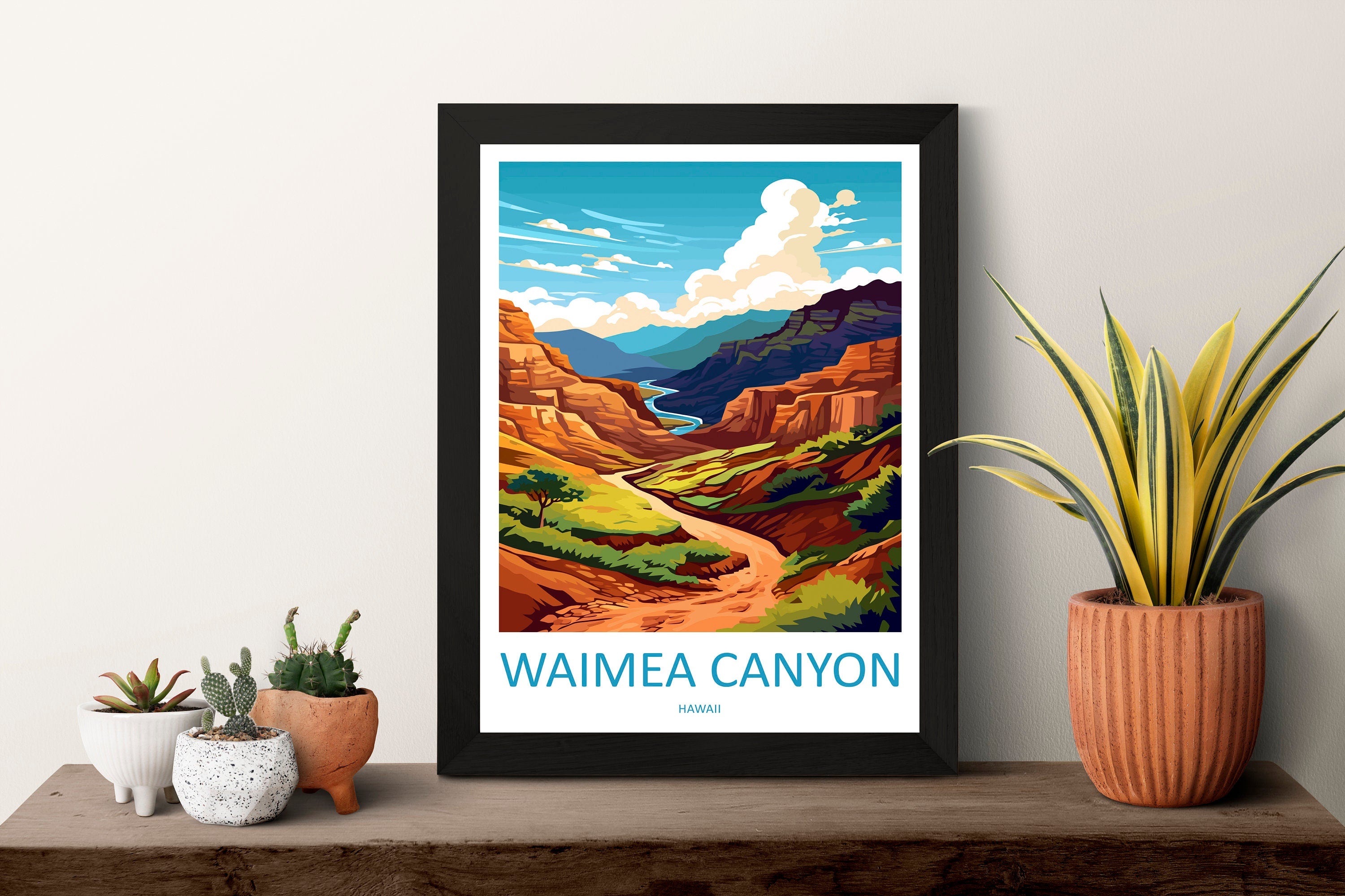 Waimea Canyon Travel Print