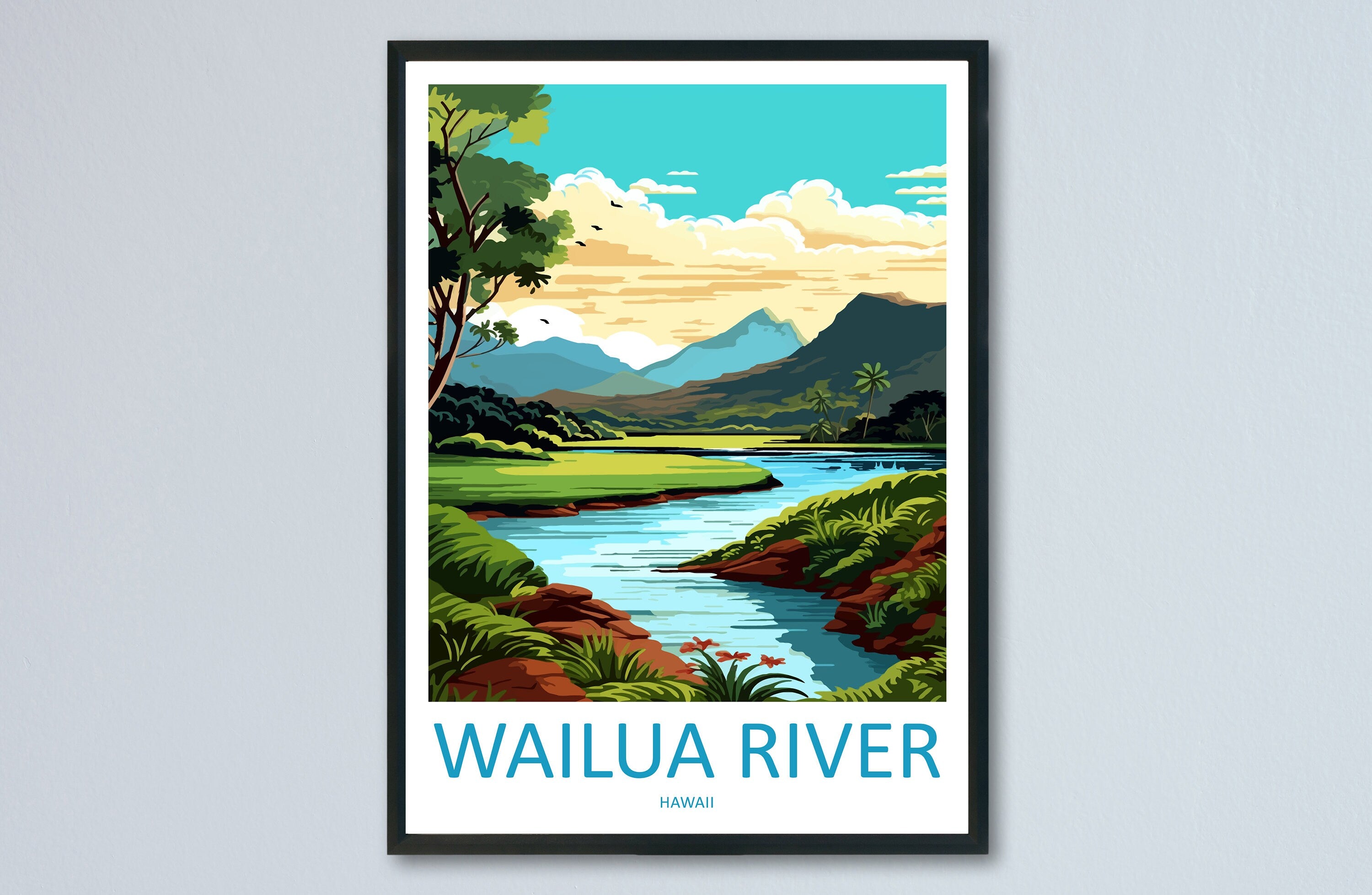 Wailua River Travel Print