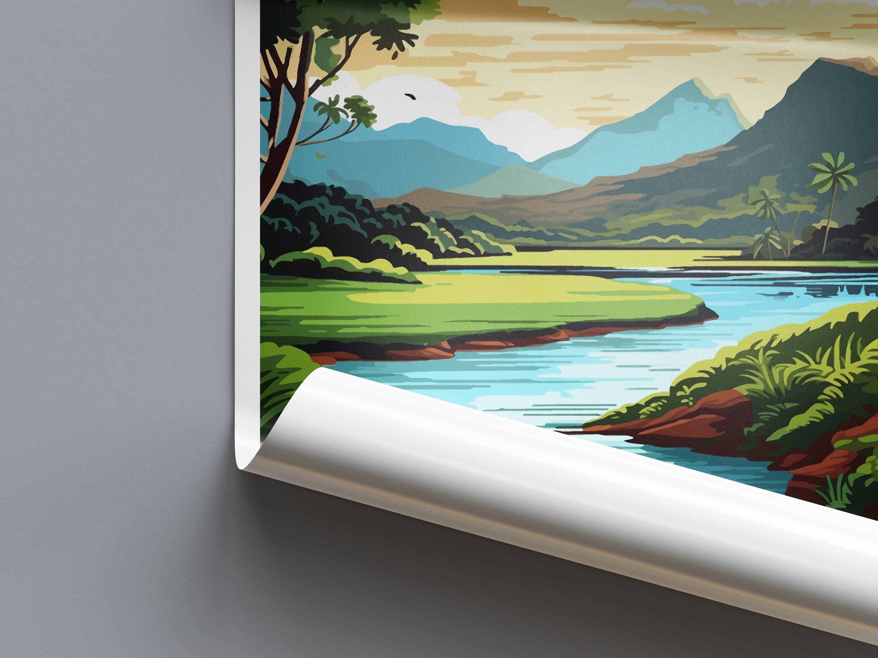 Wailua River Travel Print