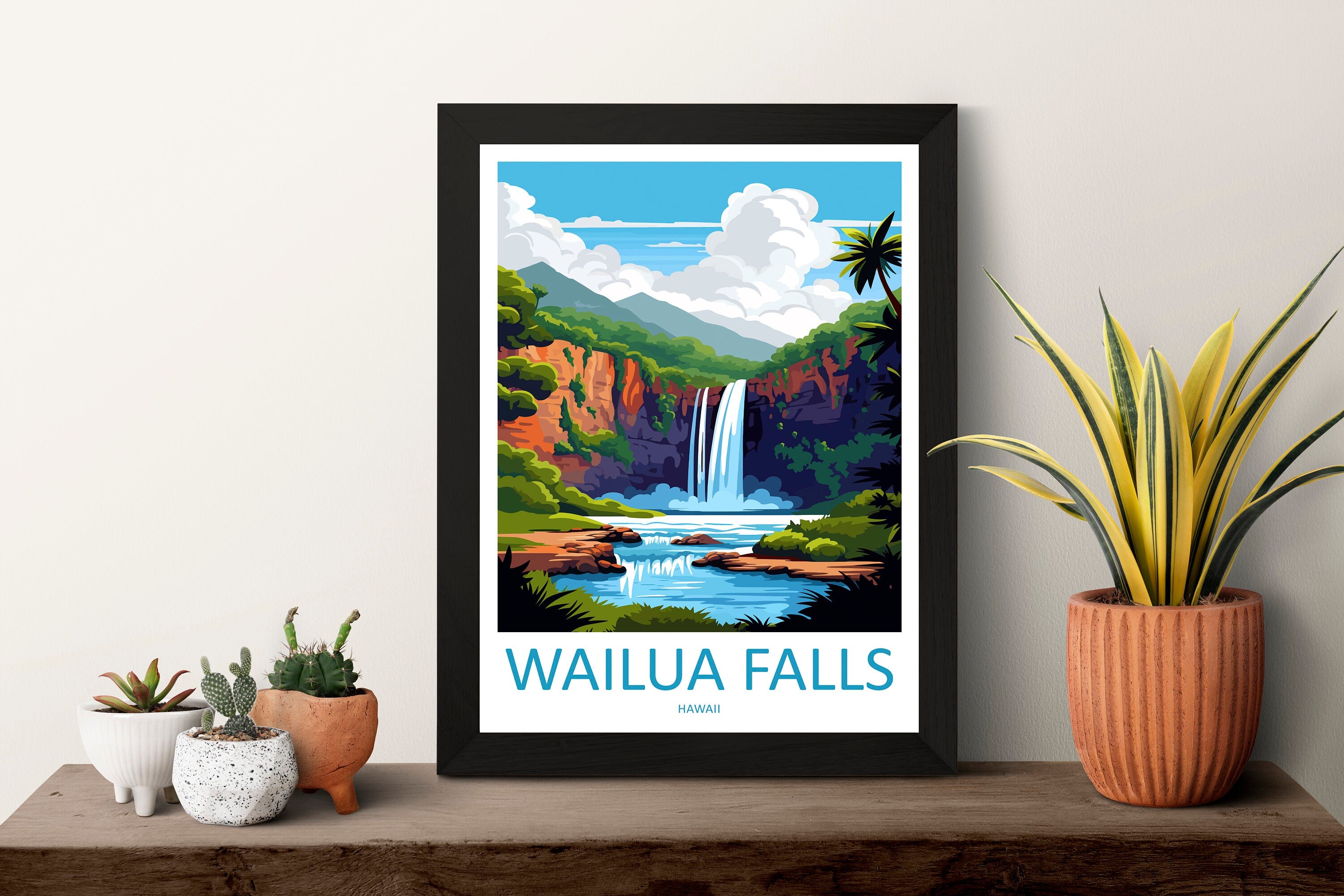 Wailua Falls Travel Print