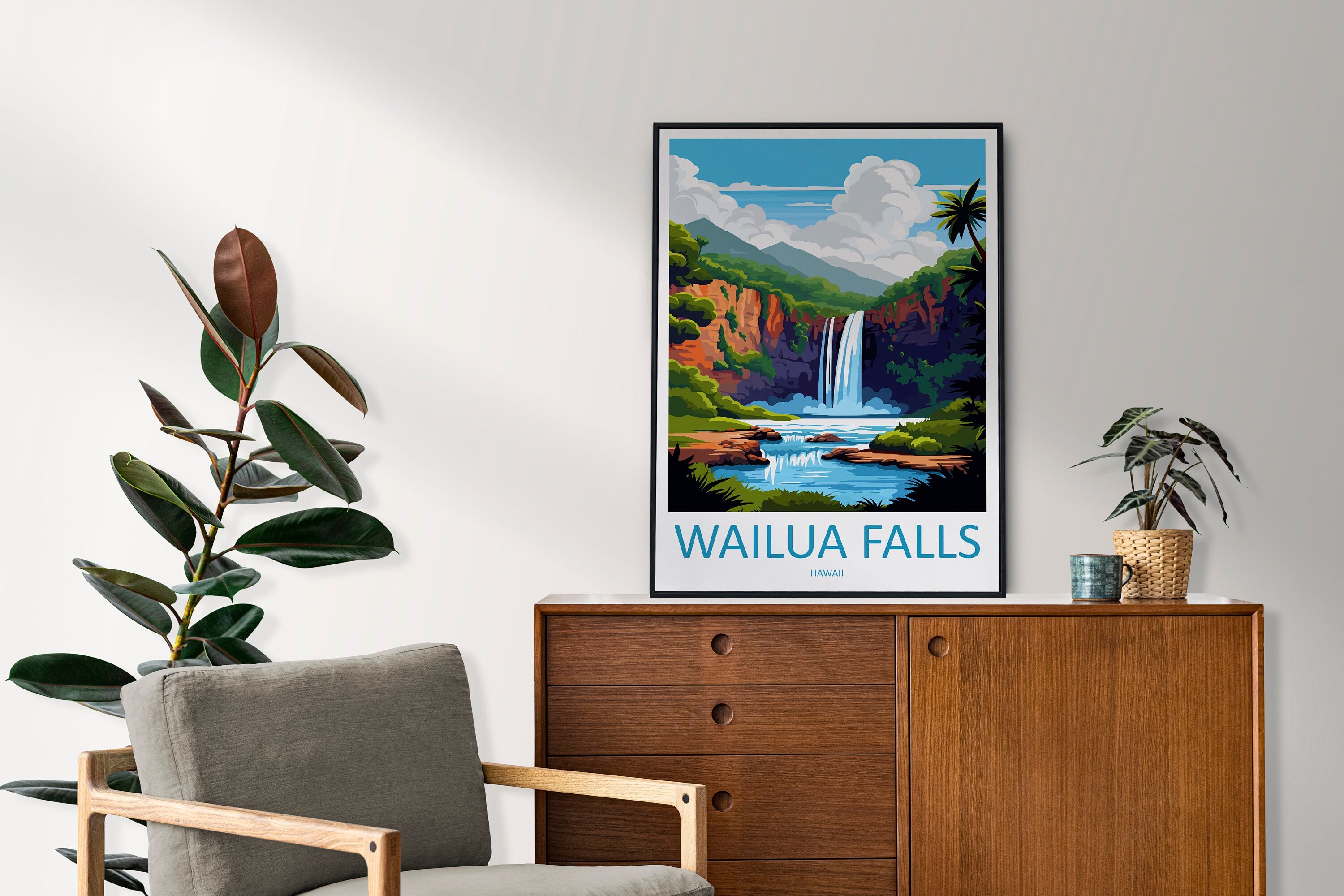 Wailua Falls Travel Print