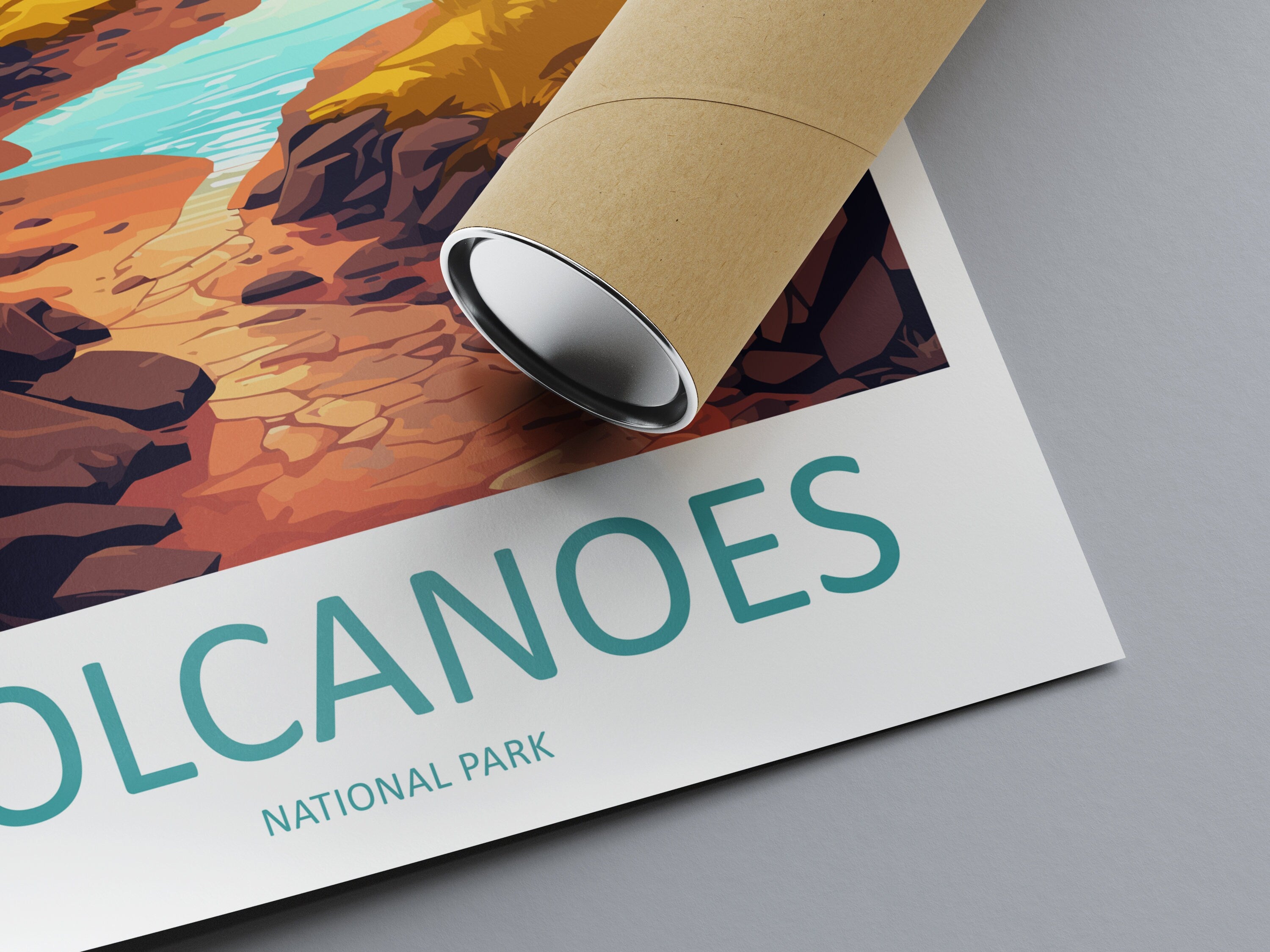 Volcanoes National Park Travel Print