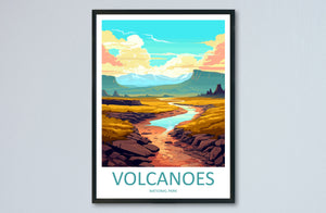 Volcanoes National Park Travel Print