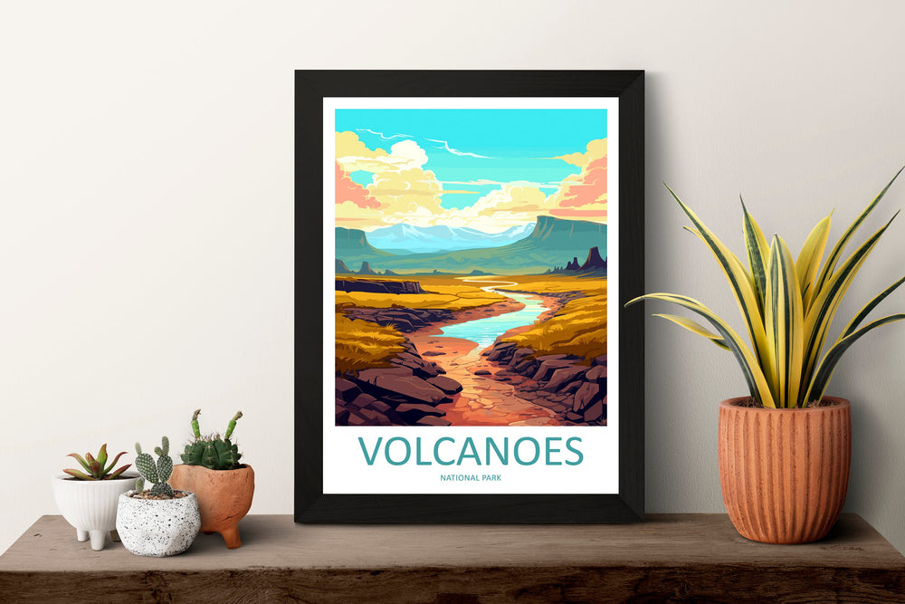 Volcanoes National Park Travel Print Wall Art Volcanoe Wall Hanging Home Décor Volcanoes Gift Art Lovers Hawaii Art Lover Gift Print Artwork