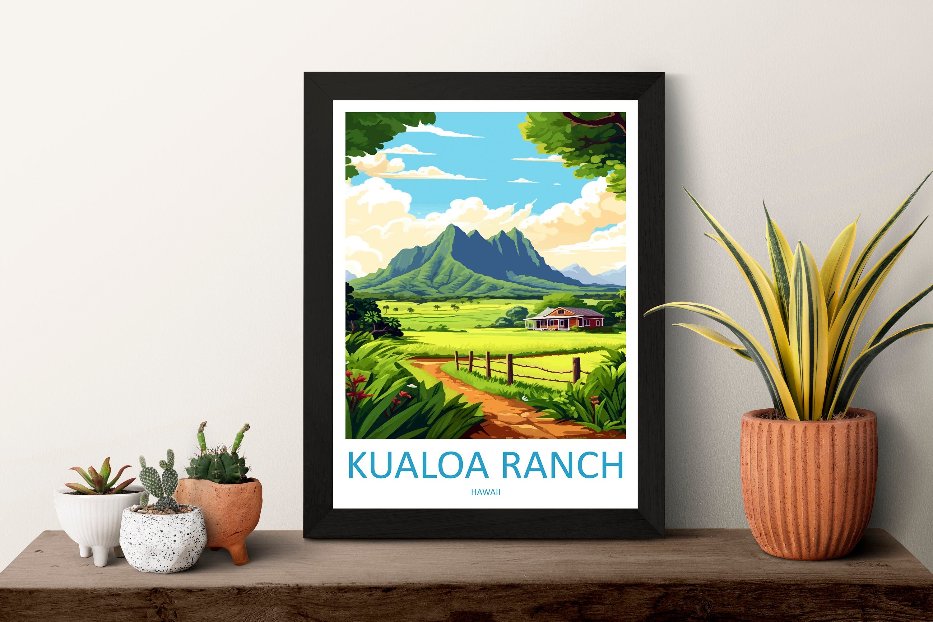 Kualoa Ranch Travel Print