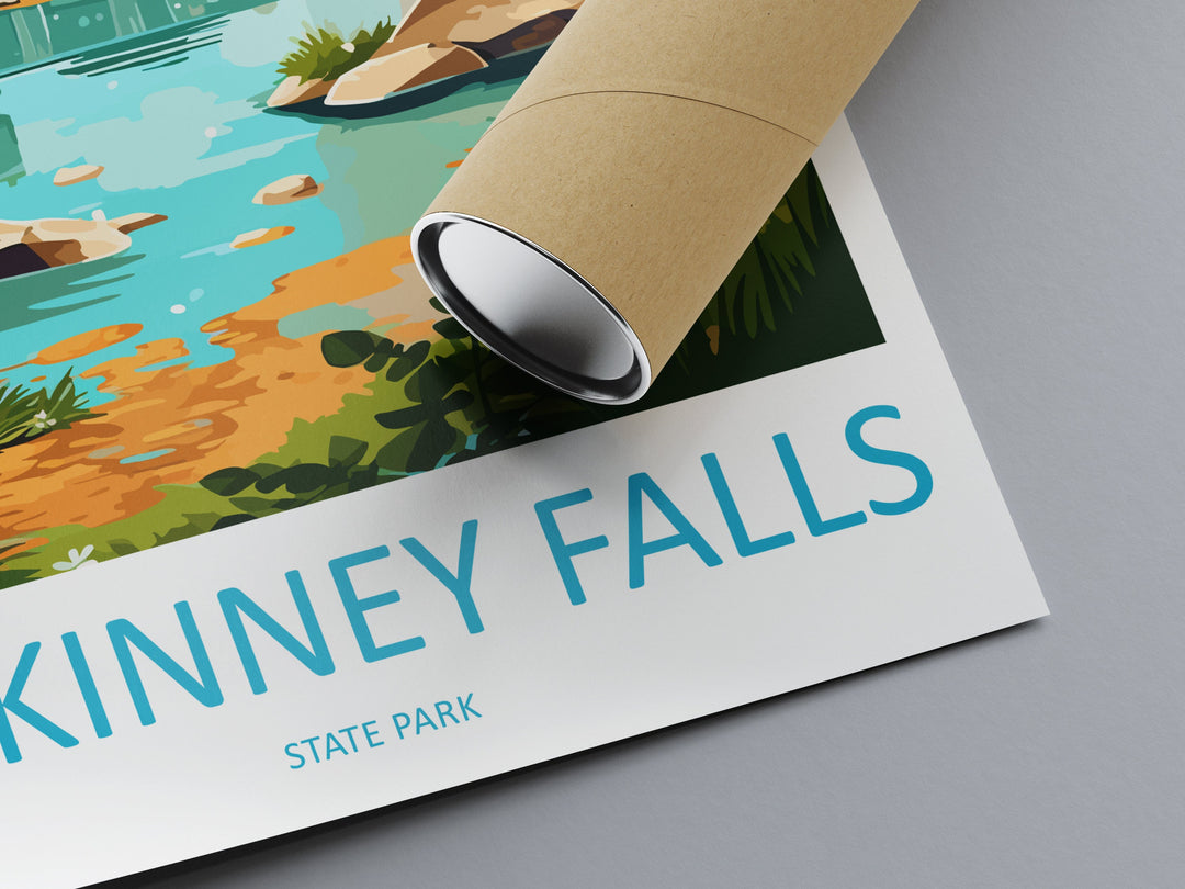 Mckinney Falls State Park Travel Print Wall Art Mckinney Falls Wall Hanging Home Décor Mckinney Falls Gift Art Lovers Texas Art Lover