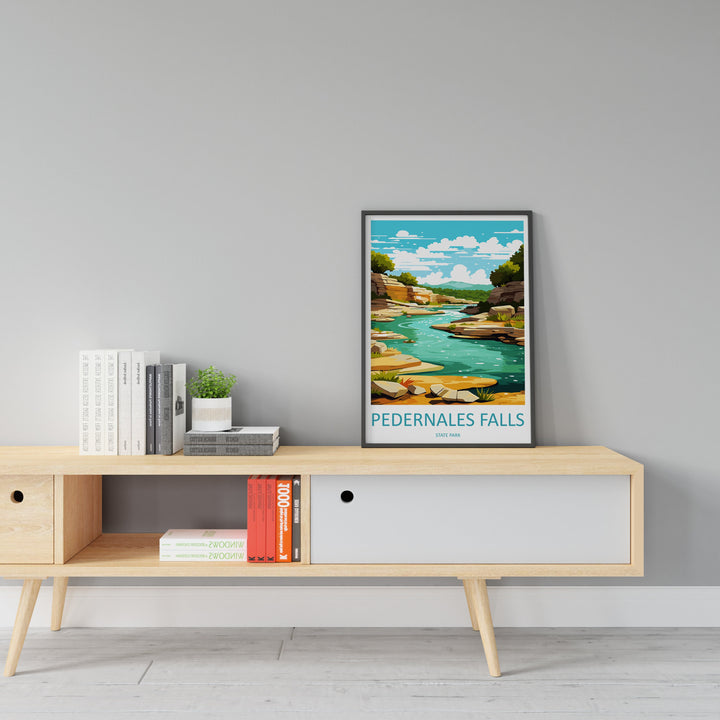 Pedernales Falls Travel Print Wall Art Pedernales Falls Wall Hanging Home Décor Pedernales Falls Gift Art Lovers Texas Art Lover