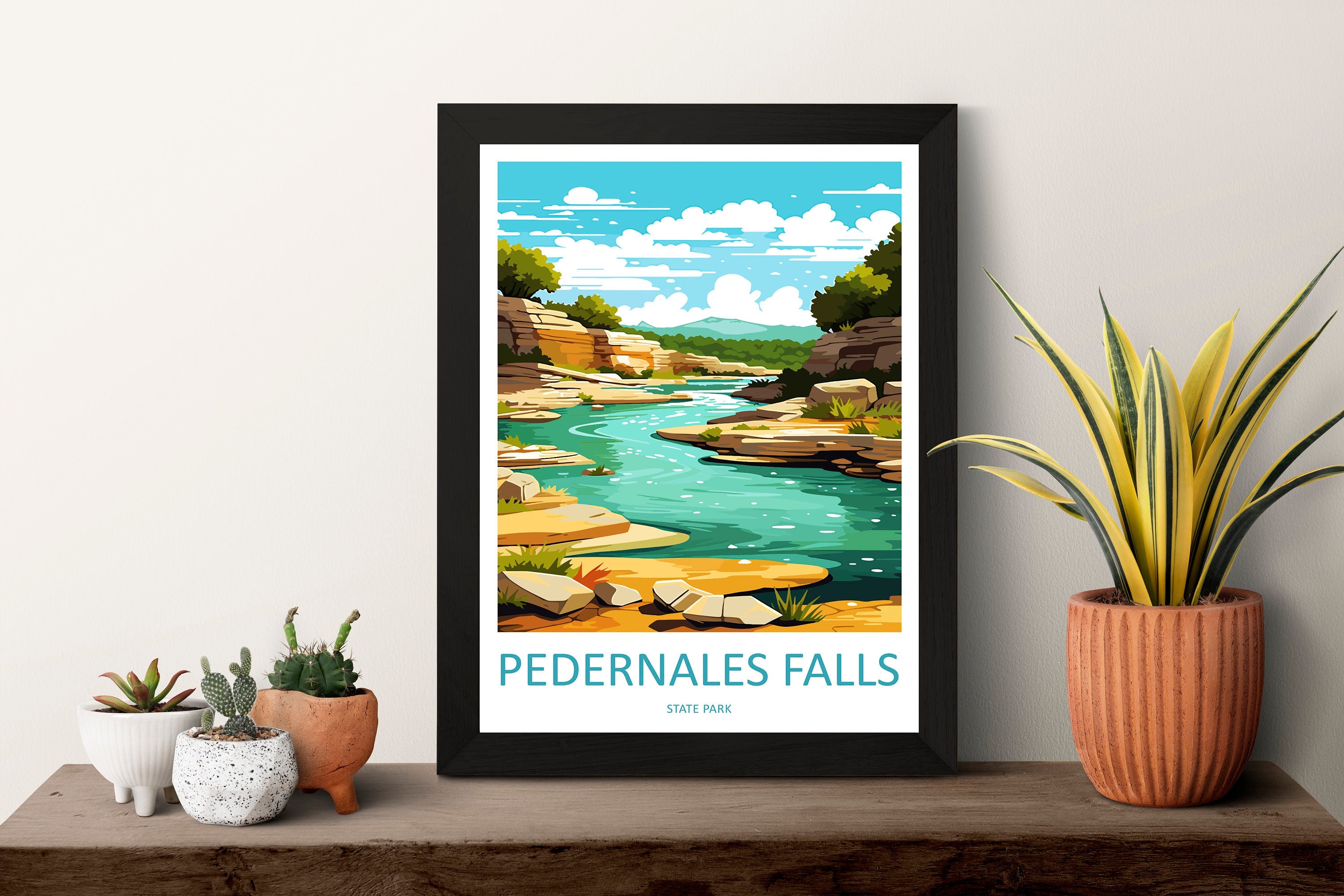 Pedernales Falls Travel Print