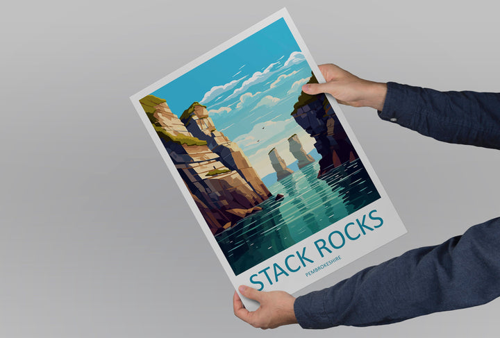 Stack Rocks Print Stack Rocks Home Decor Landscape Art Print Stack Rocks Wall Art Nature Enthusiast Gift Wall Hanging Pembrokeshire