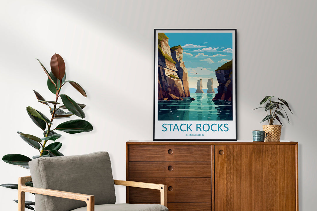 Stack Rocks Print Stack Rocks Home Decor Landscape Art Print Stack Rocks Wall Art Nature Enthusiast Gift Wall Hanging Pembrokeshire
