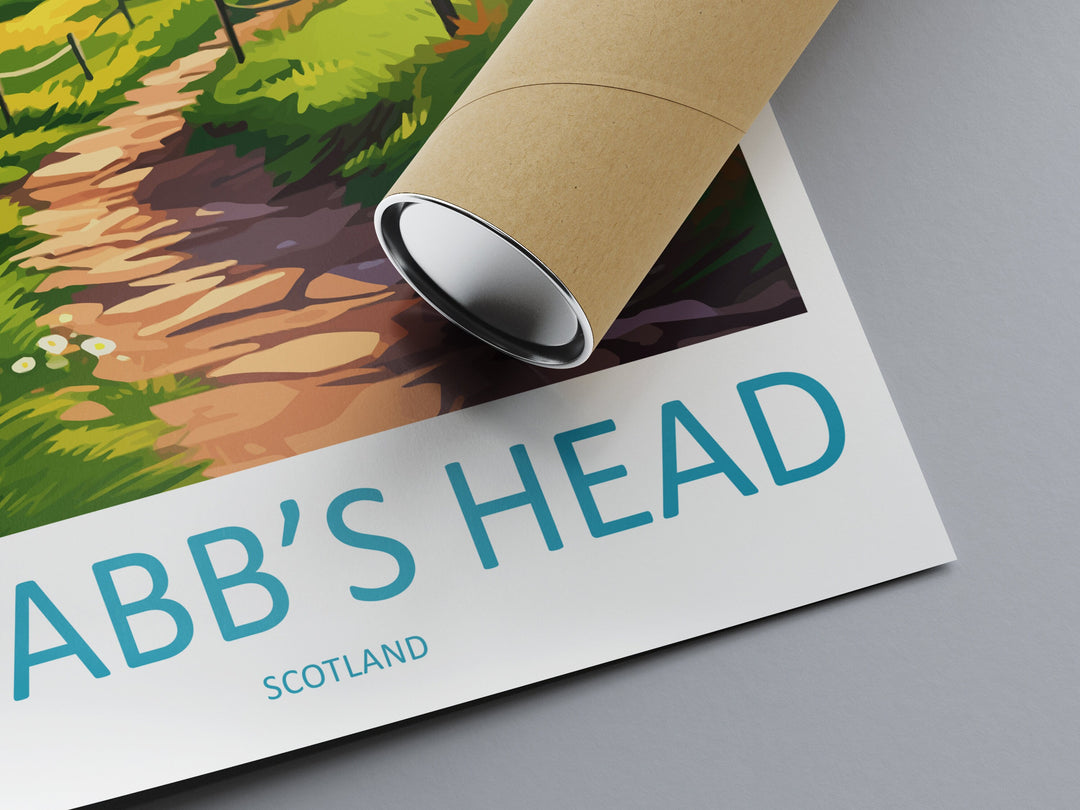 St. Abbs Head Print St. Abbs Head Home Decor Landscape Art Print St. Abbs Head Wall Art for Scotland Enthusiast Gift Wall Hanging
