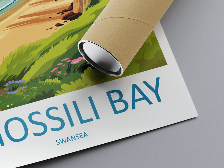 Rhossili Bay Travel Print Wall Art Rhossili Bay Wall Hanging Home Décor Rhossili Bay Gift Art Lover Gift Print Swansea Travel Print