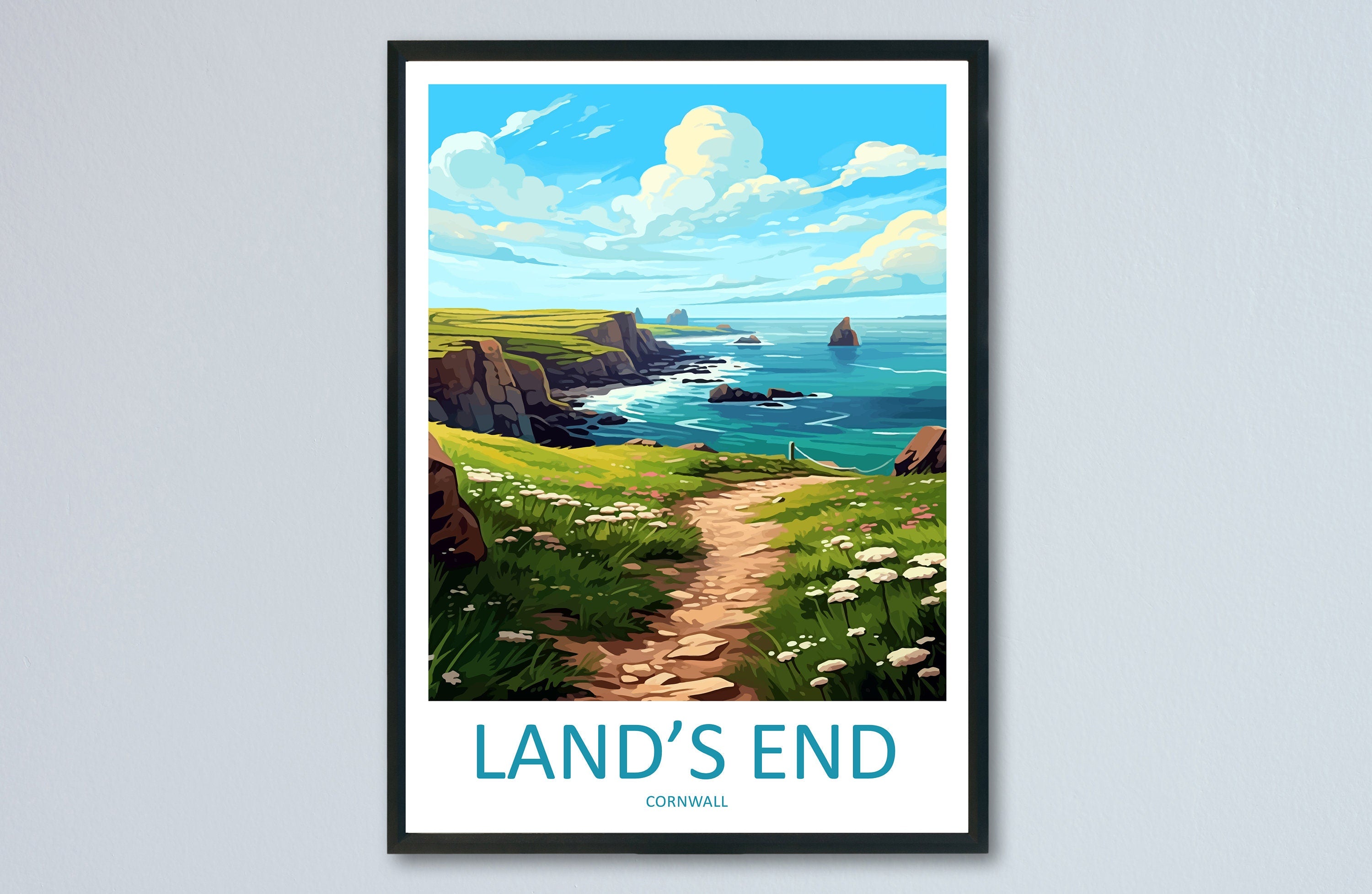 Lands End Travel Print