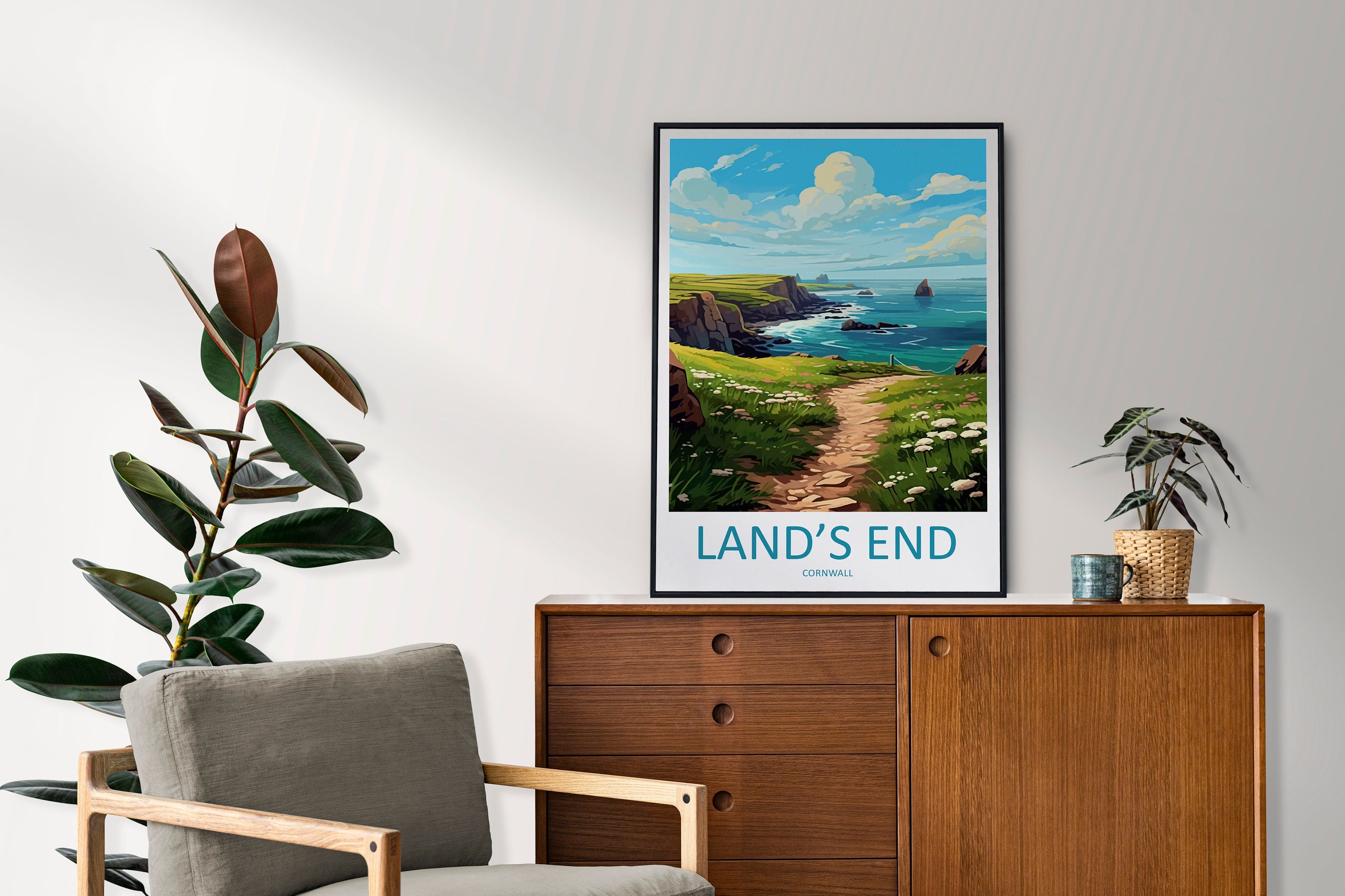 Lands End Travel Print