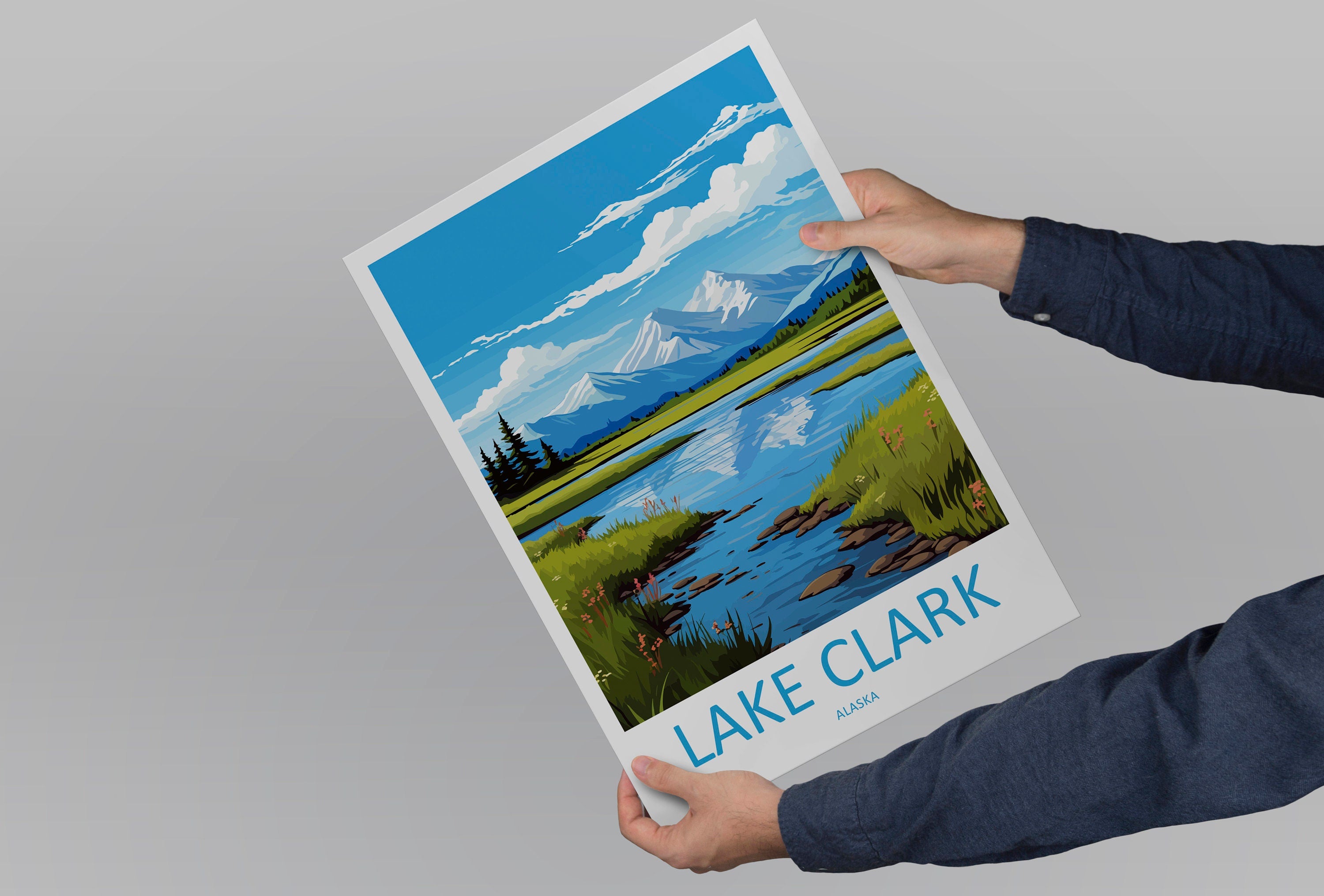 Lake Clark Travel Print