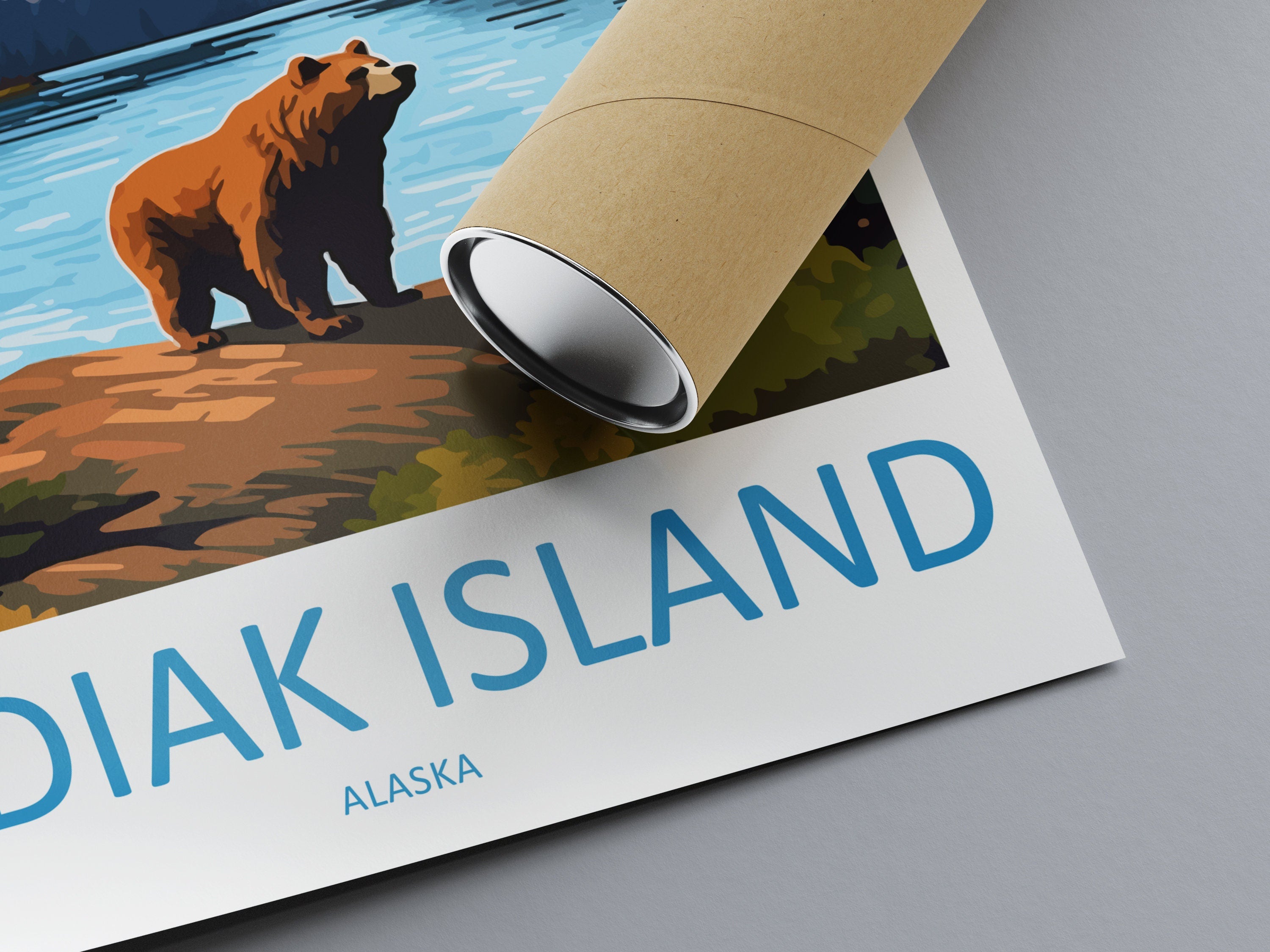 Kodiak Island Travel Print