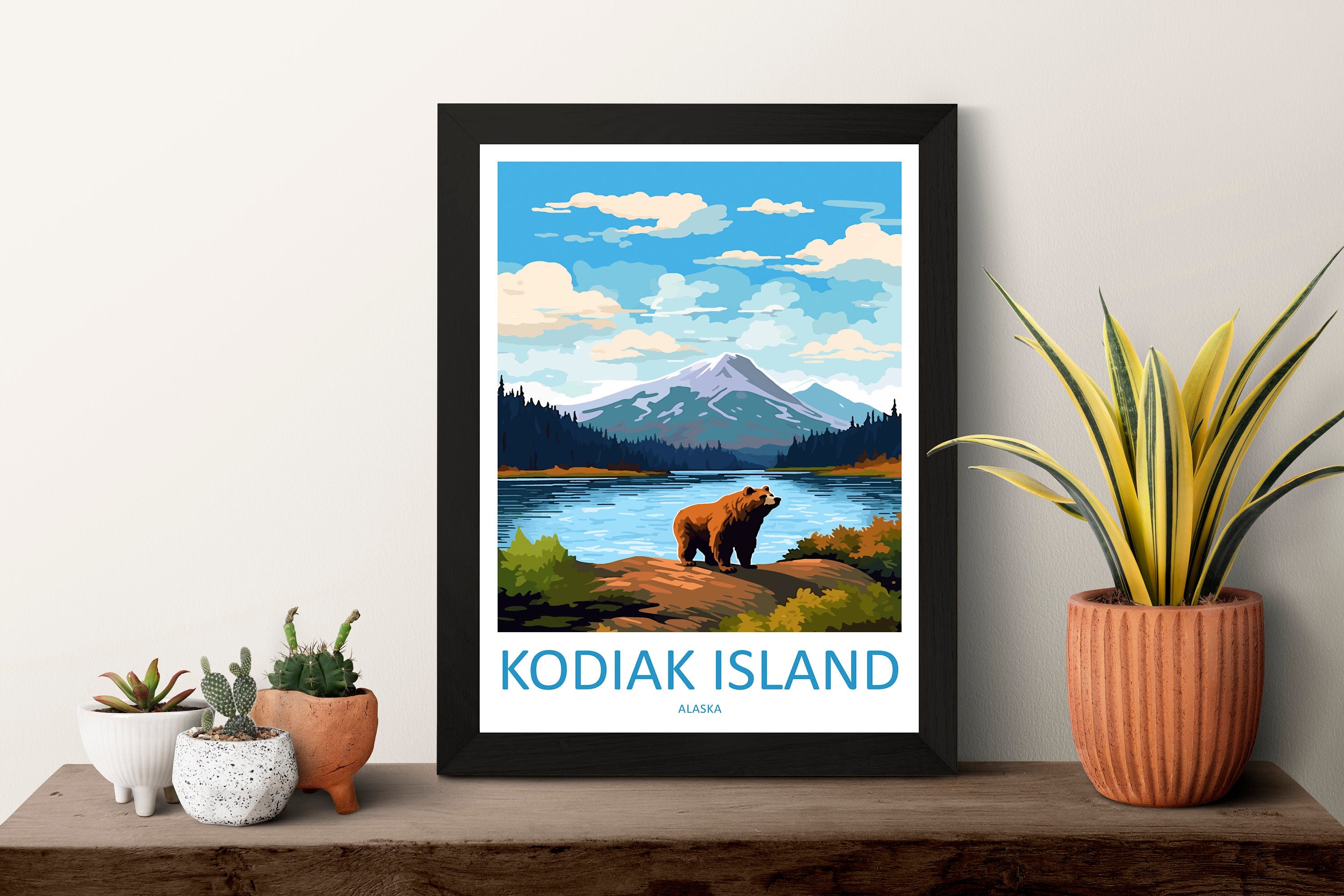 Kodiak Island Travel Print