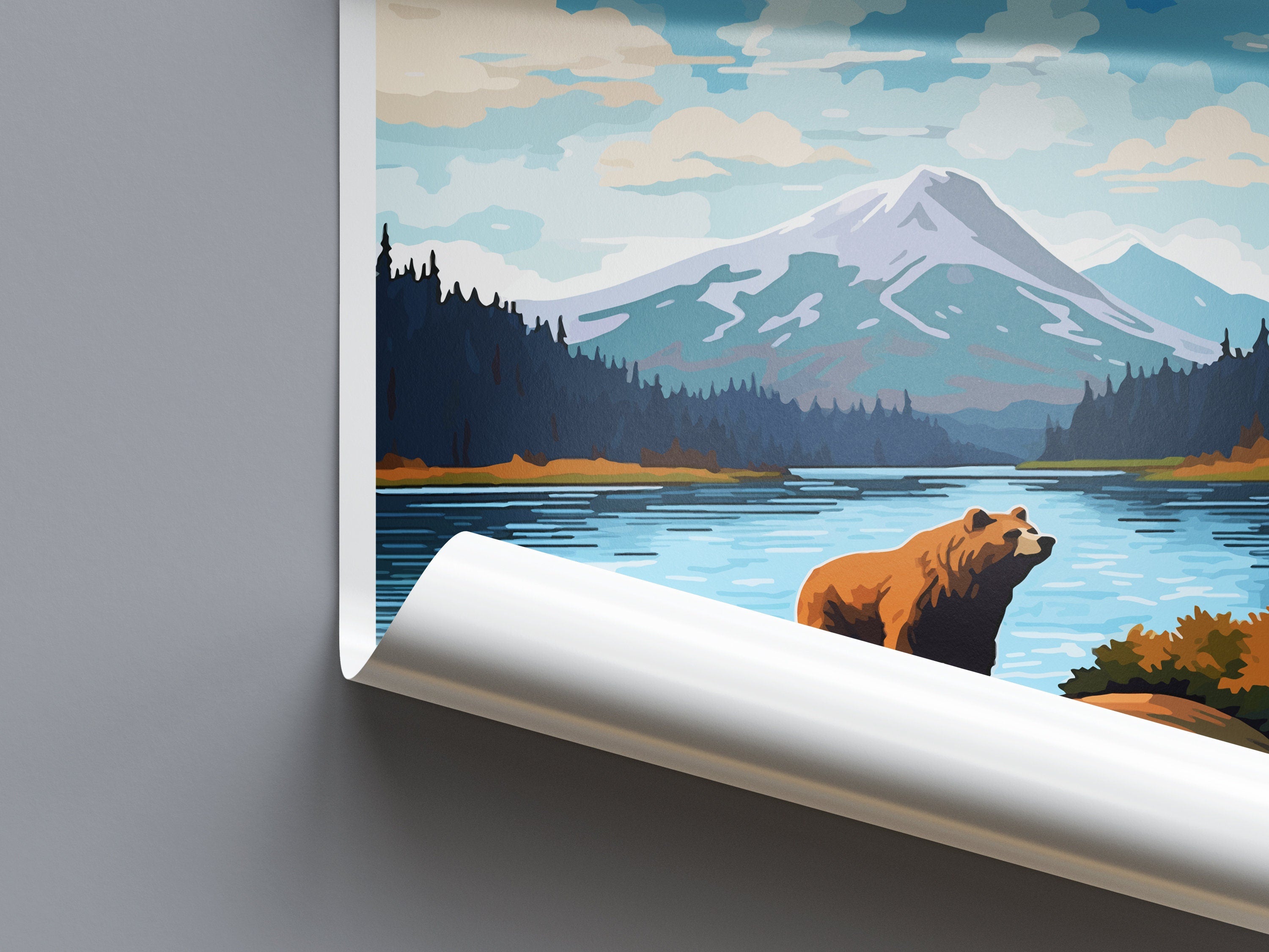 Kodiak Island Travel Print