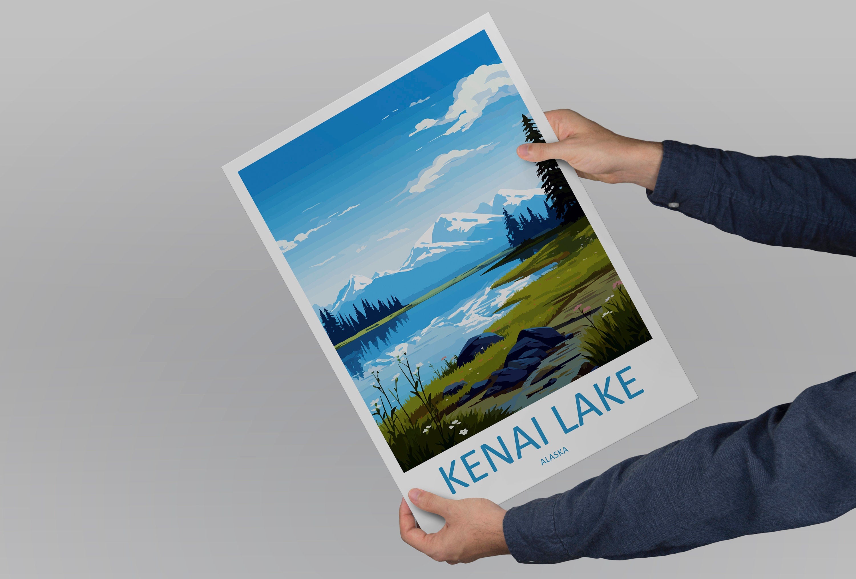 Kenai Lake Travel Print