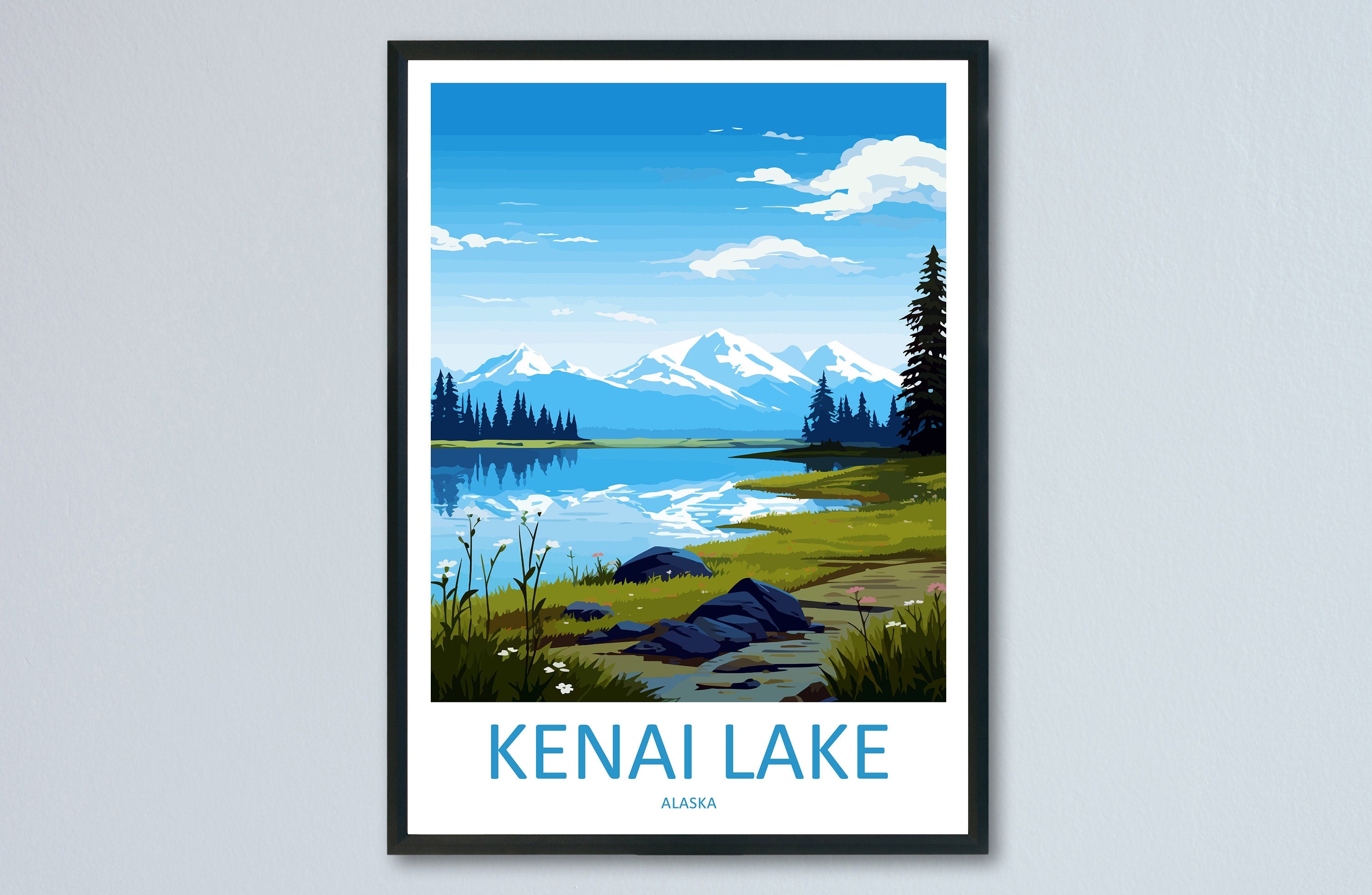 Kenai Lake Travel Print