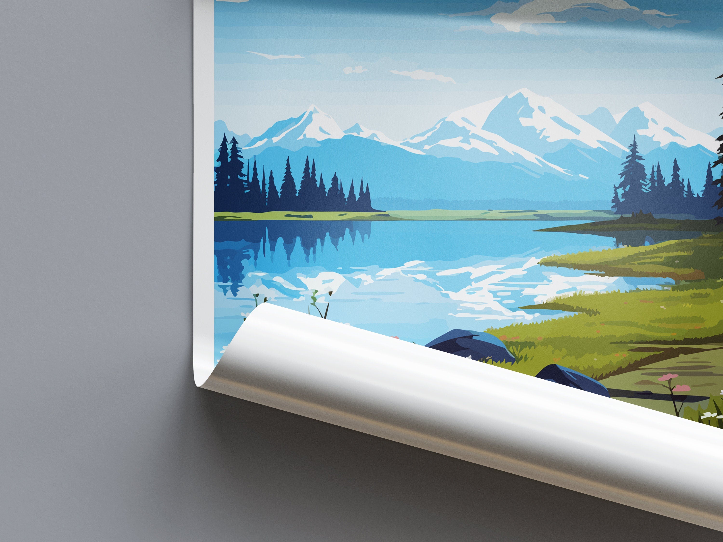 Kenai Lake Travel Print