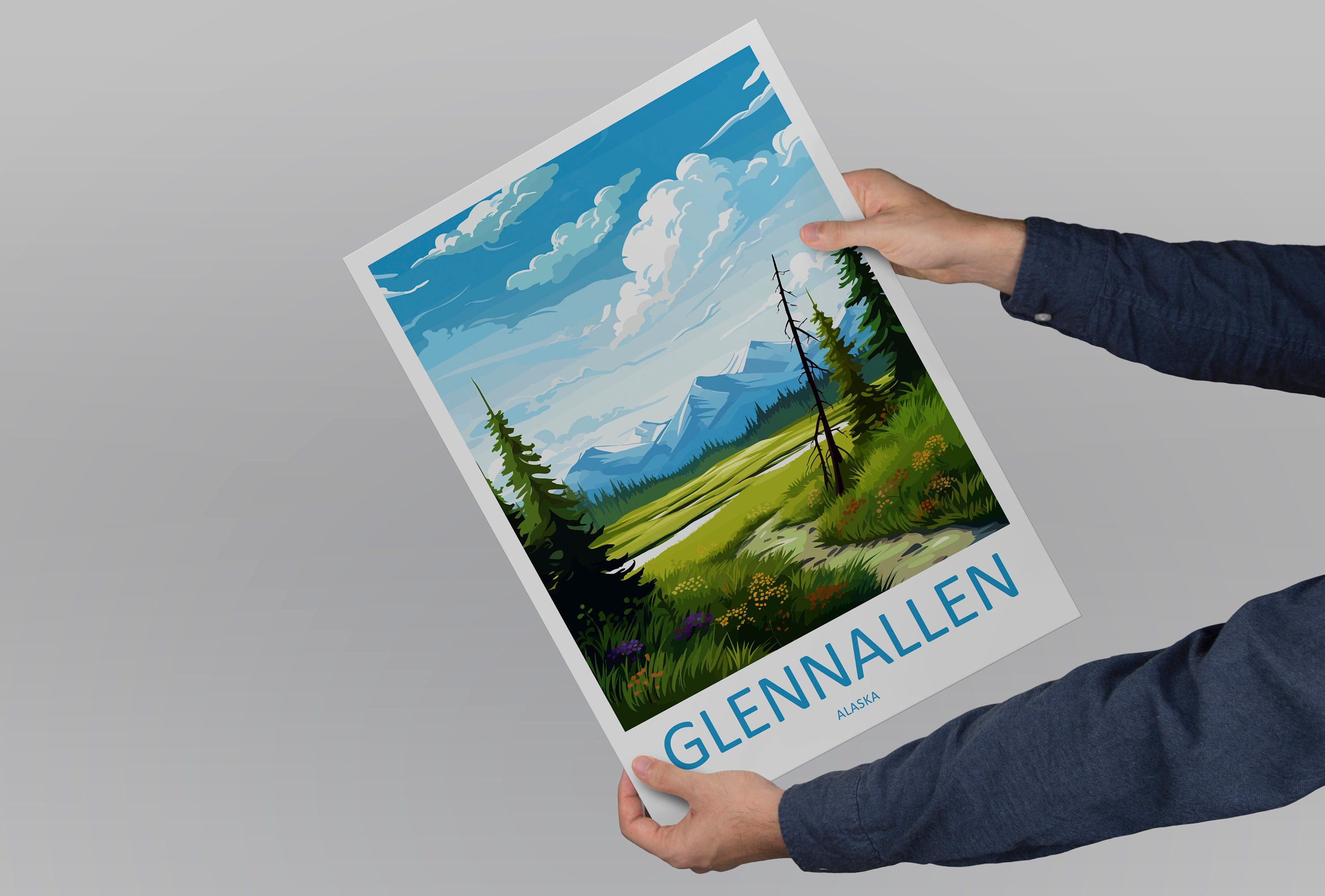 Glennallen Travel Print