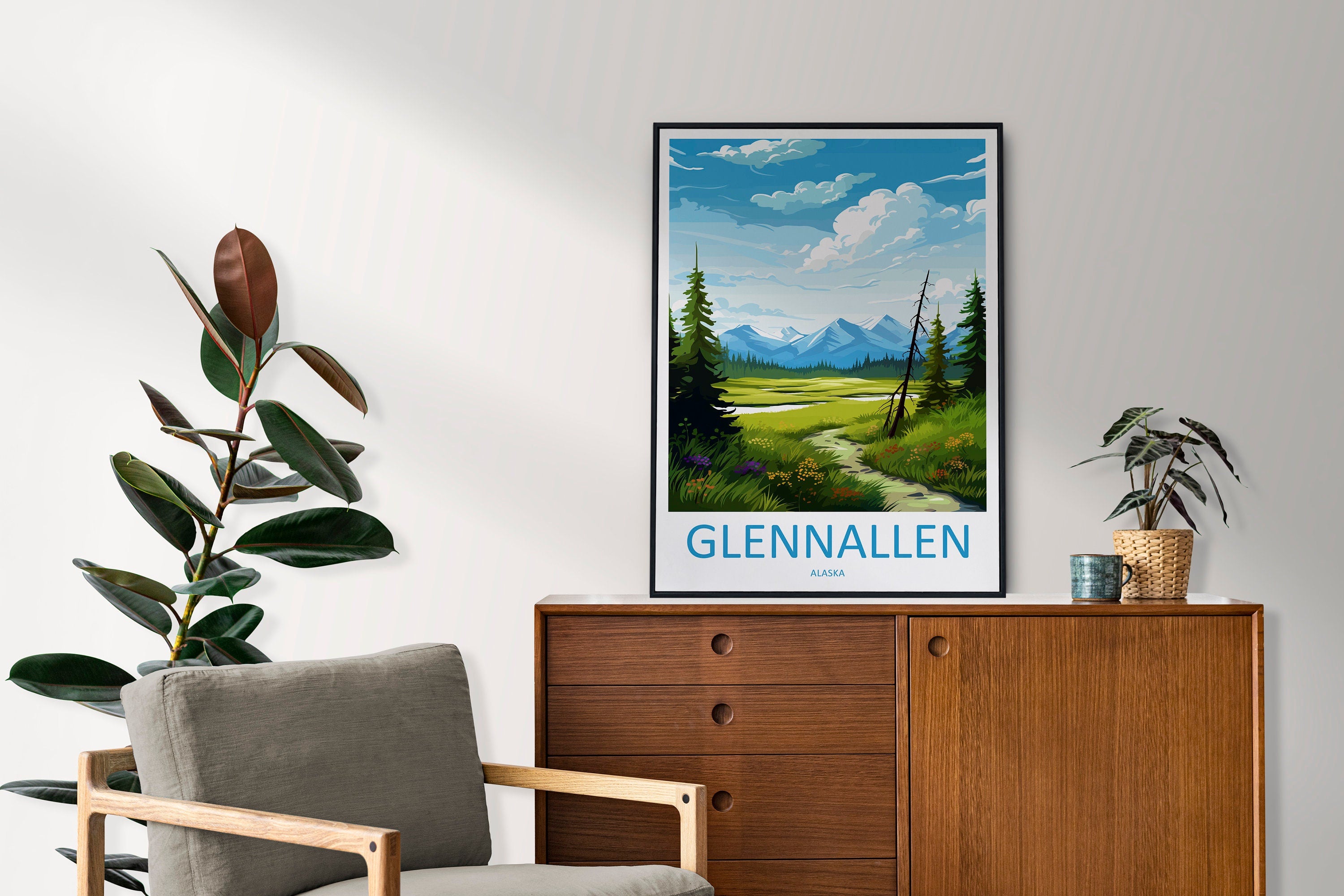 Glennallen Travel Print