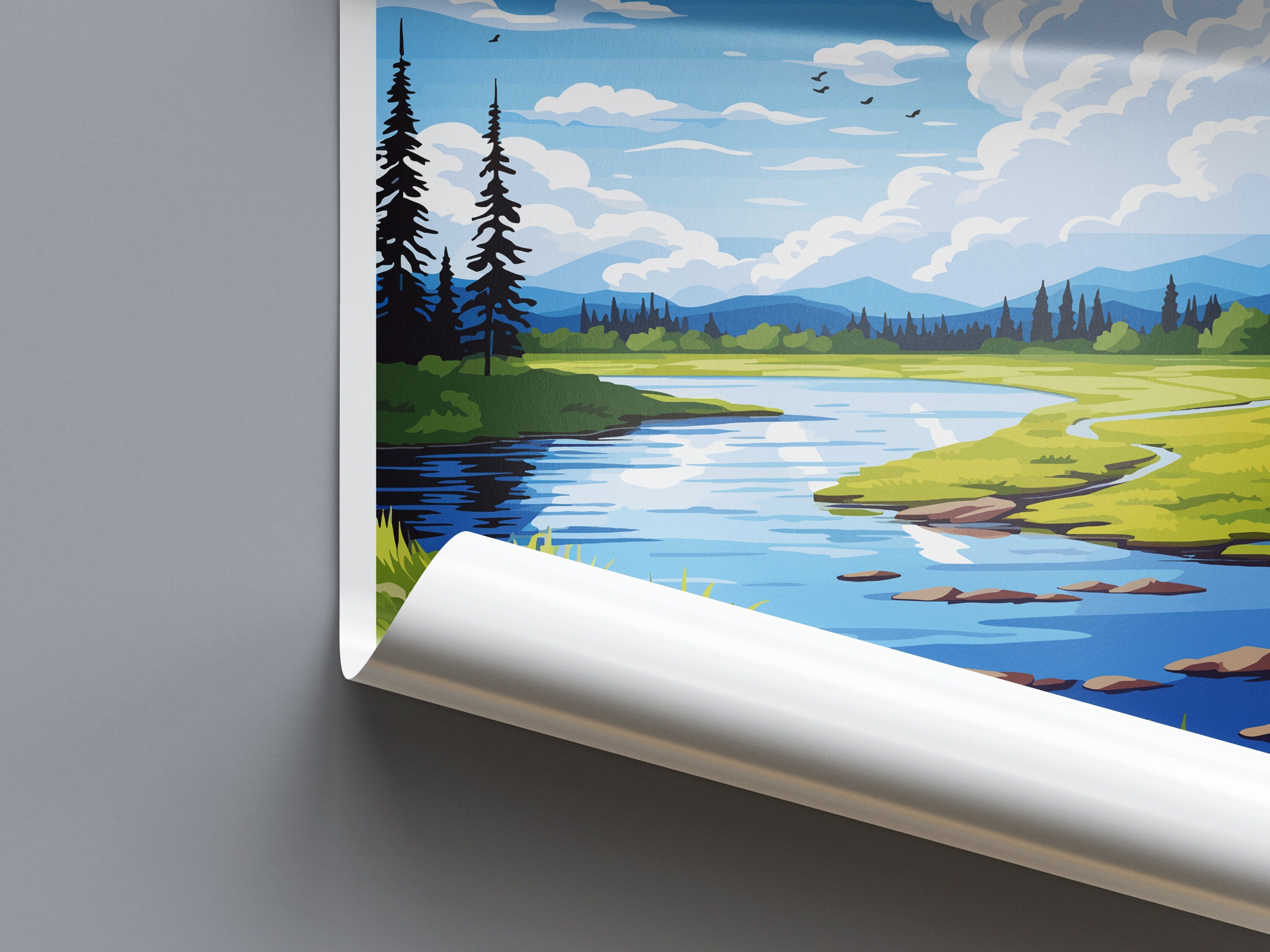 Chena Lake Travel Print