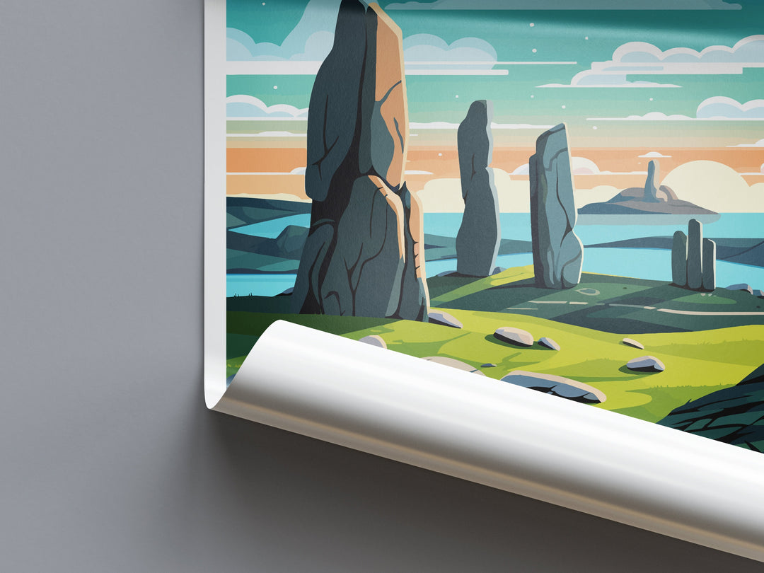 Isle Of Lewis Travel Print Wall Art Isle Of Lewis Wall Hanging Home Décor Isle Of Lewis Gift Art Lovers Scotland Art Lover Gift Isle Poster