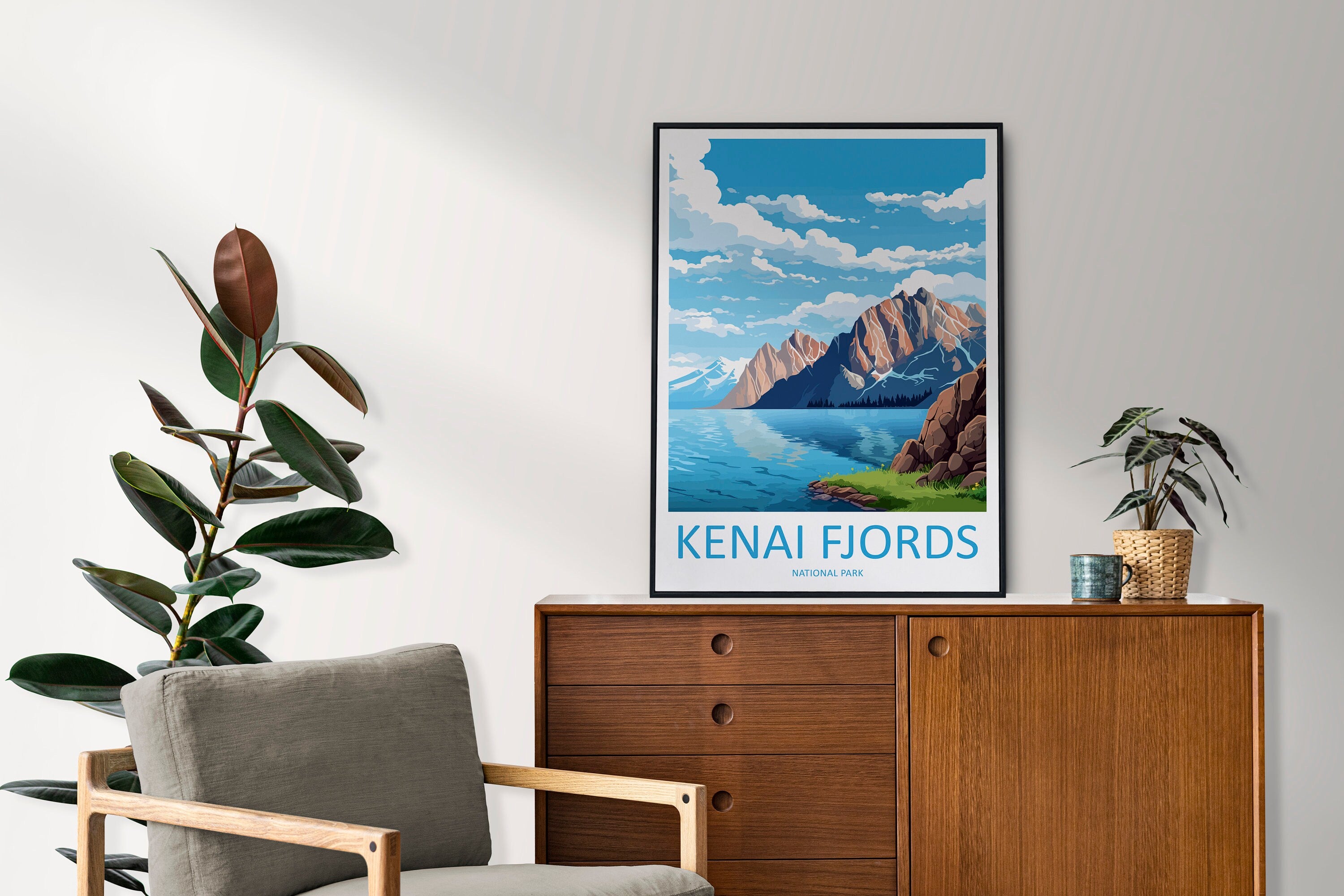 Kenai Fjords National Park Travel Print