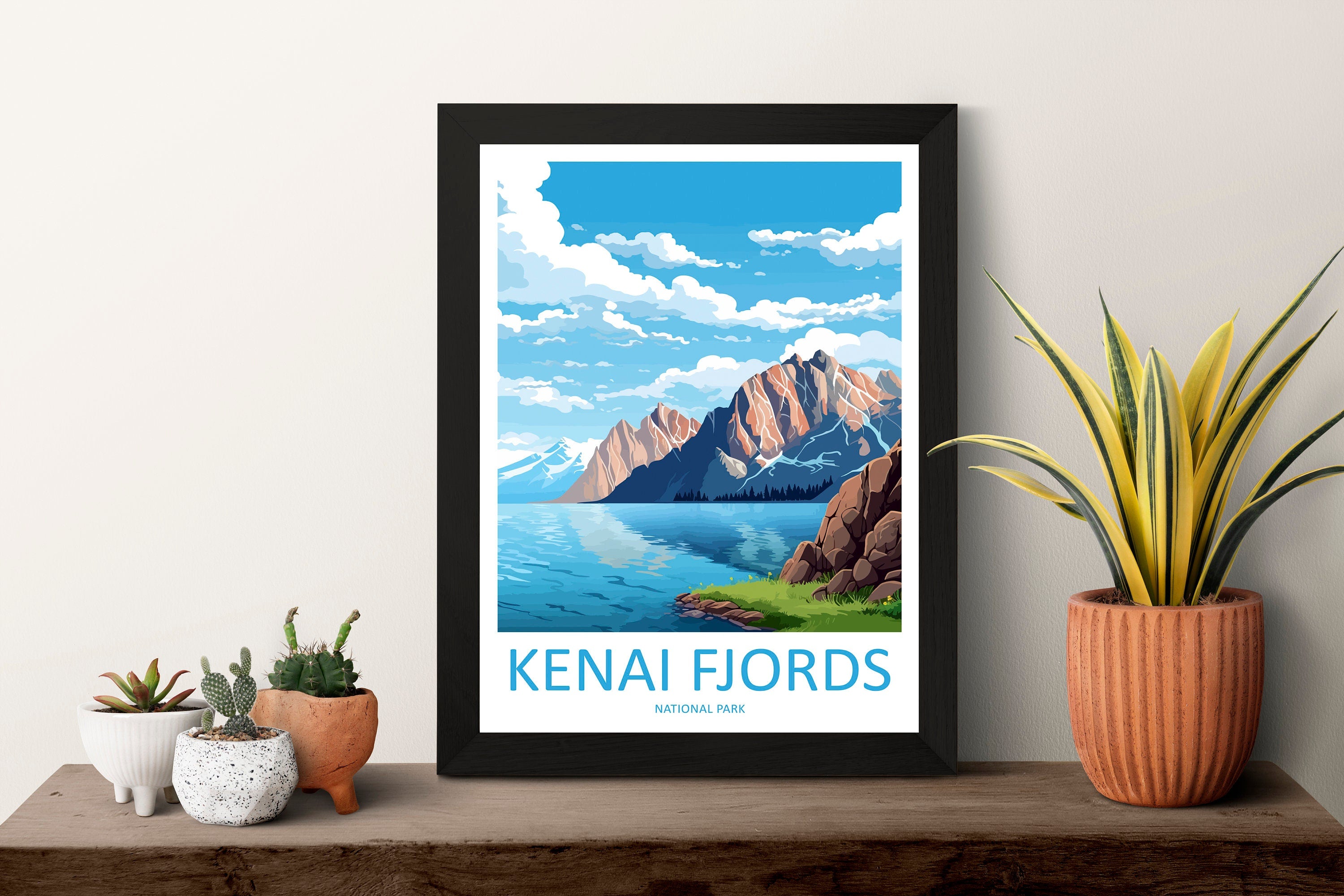 Kenai Fjords National Park Travel Print